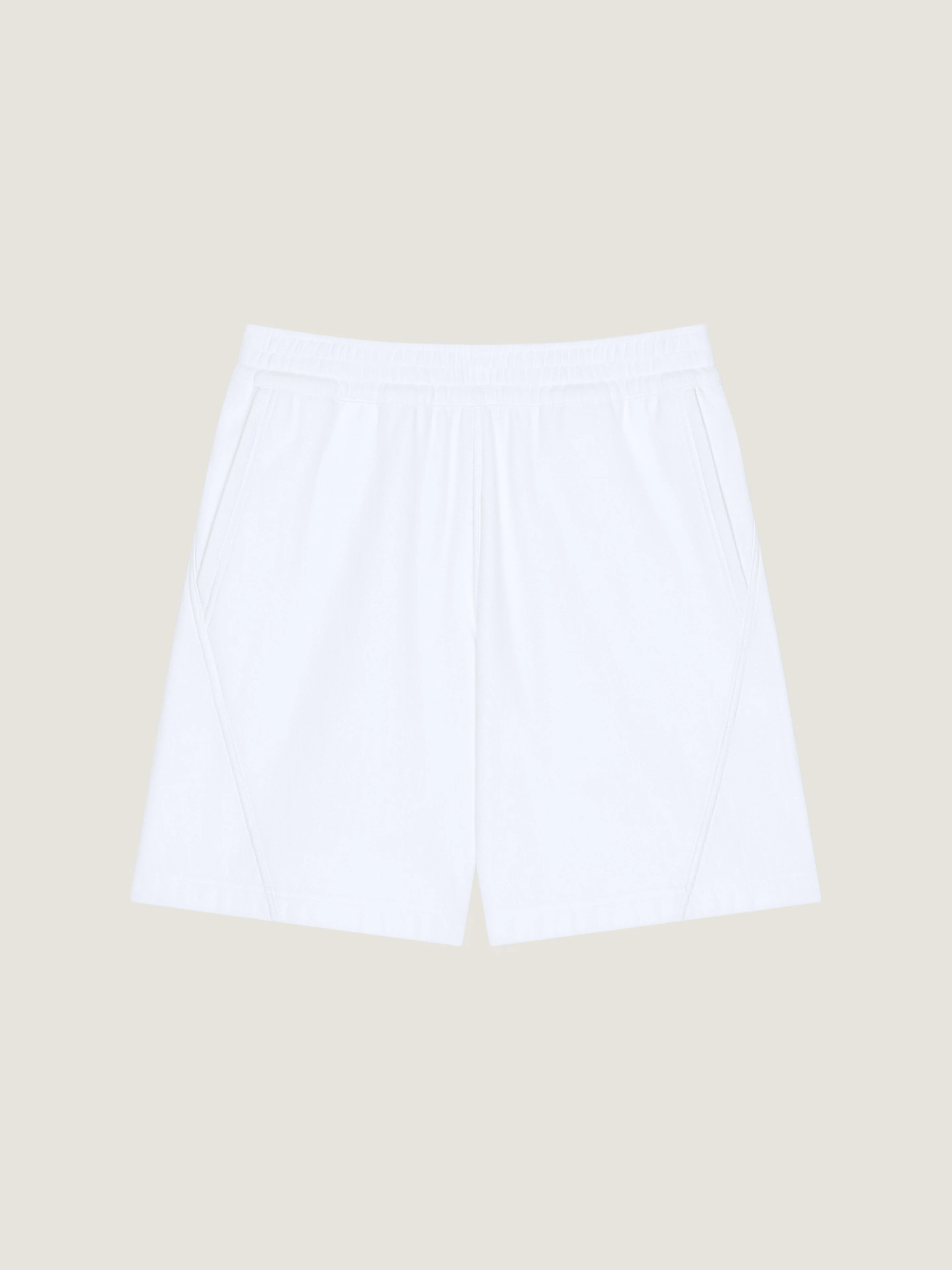 COUTURE SEAM BERMUDA SHORTS IN FLEECE - 1