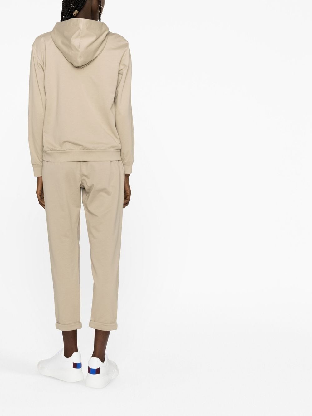Monili chain zipped hoodie - 4