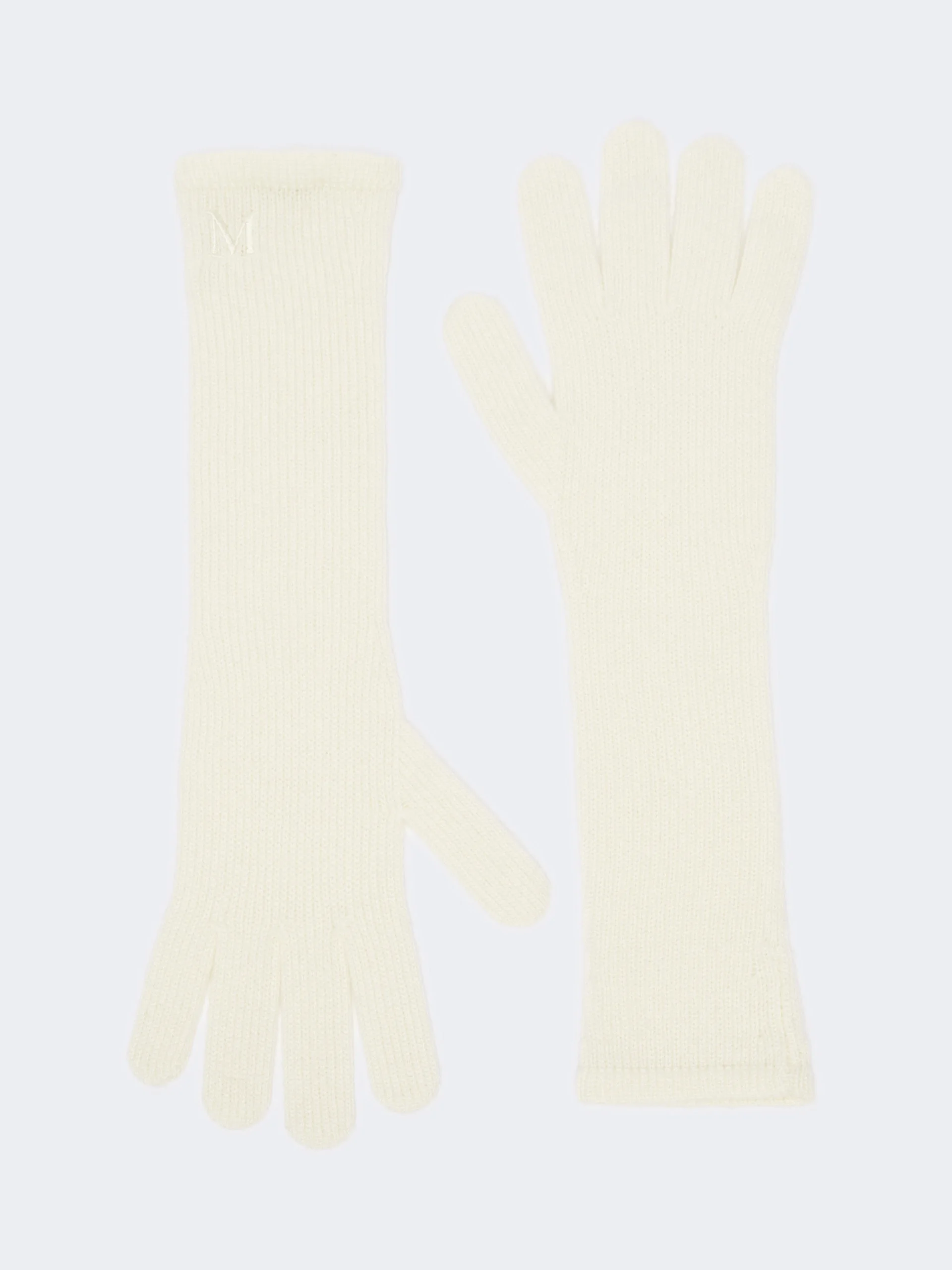 JOCK Long cashmere gloves - IVORY - 1