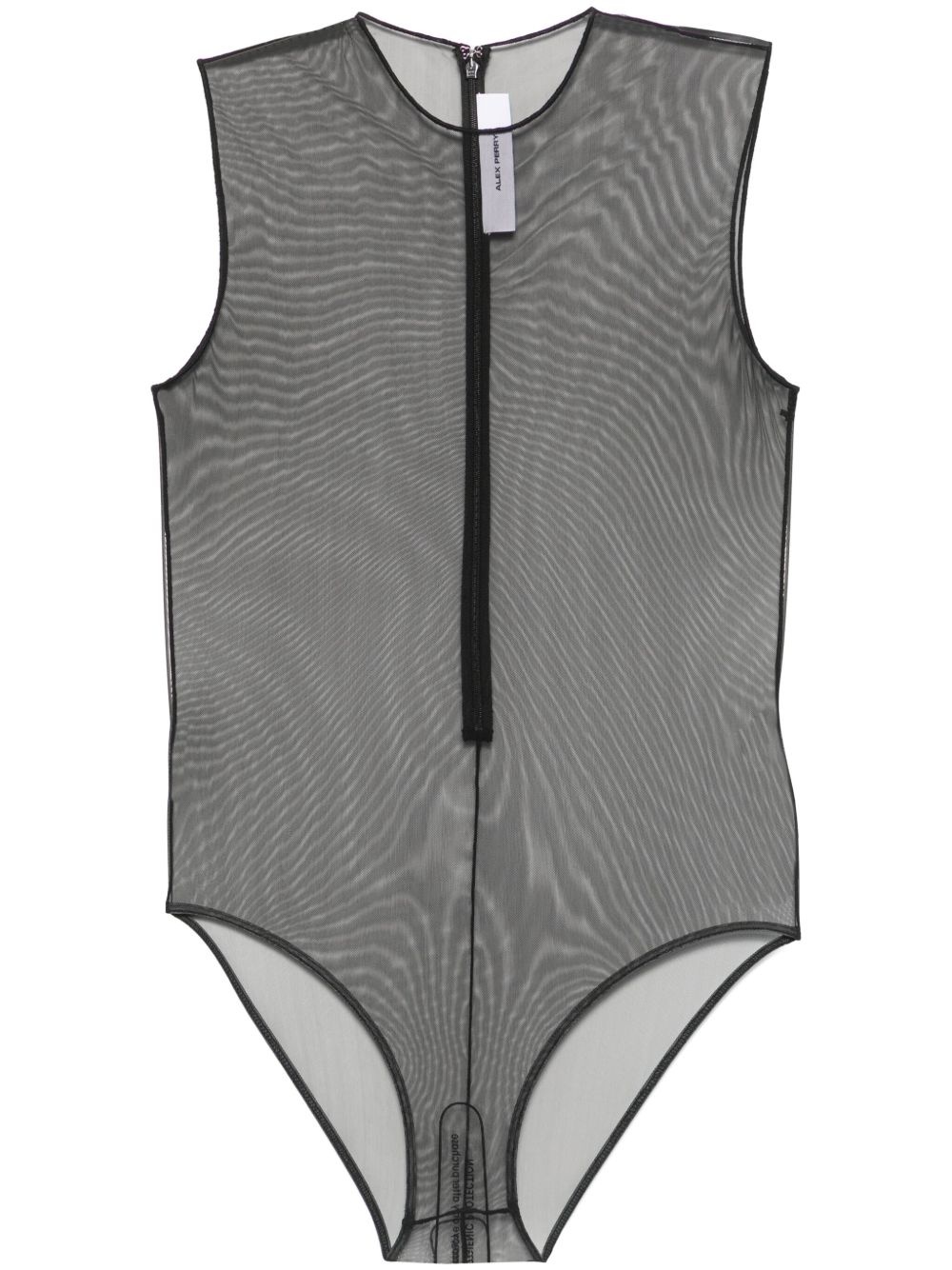 crew-neck mesh bodysuit - 1