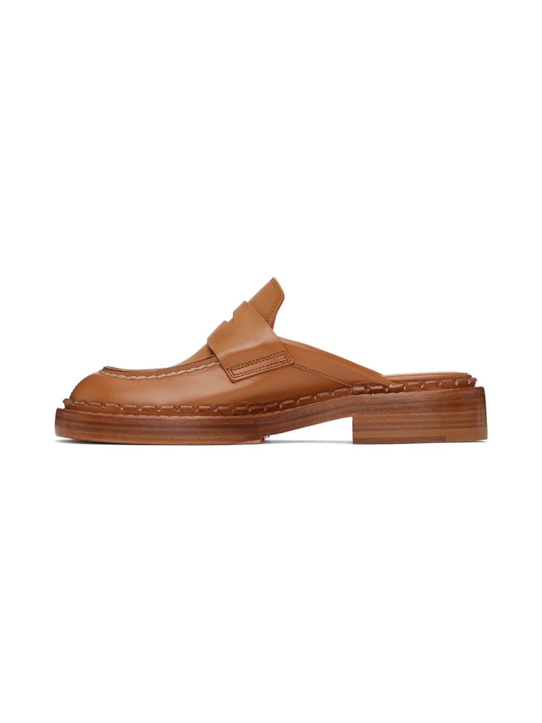 Brown Strap Loafers - 3