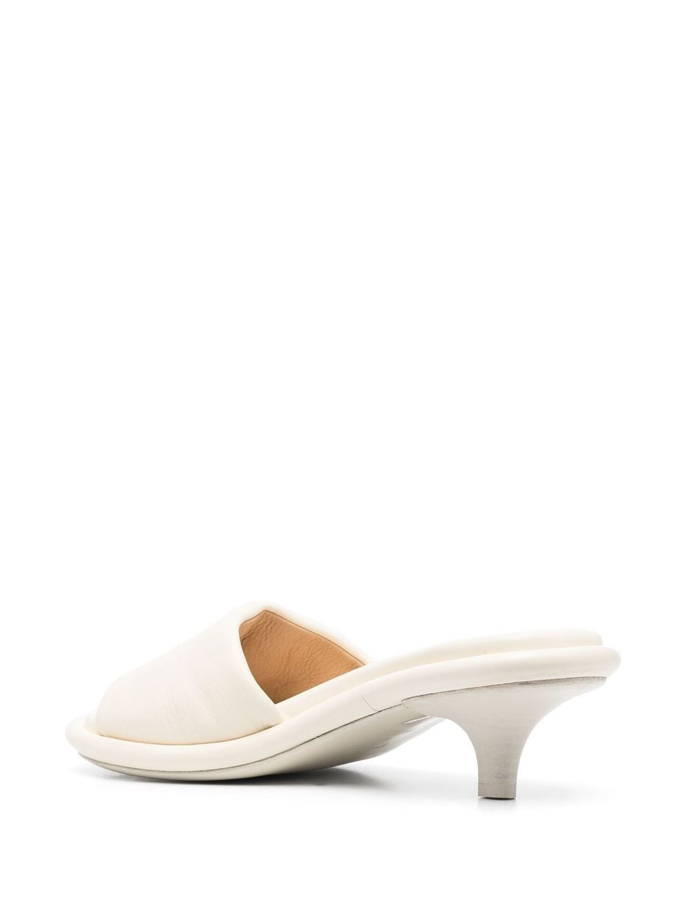 calf-leather kitten-heel mules - 3