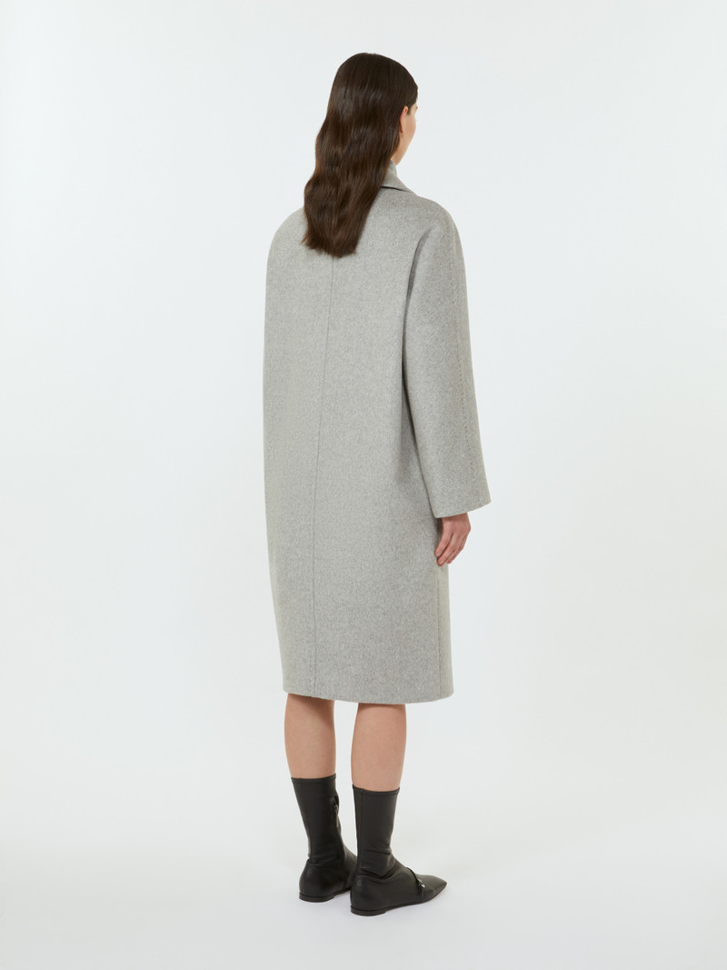 PANTEON Double-breasted cashmere, alpaca and wool coat 4