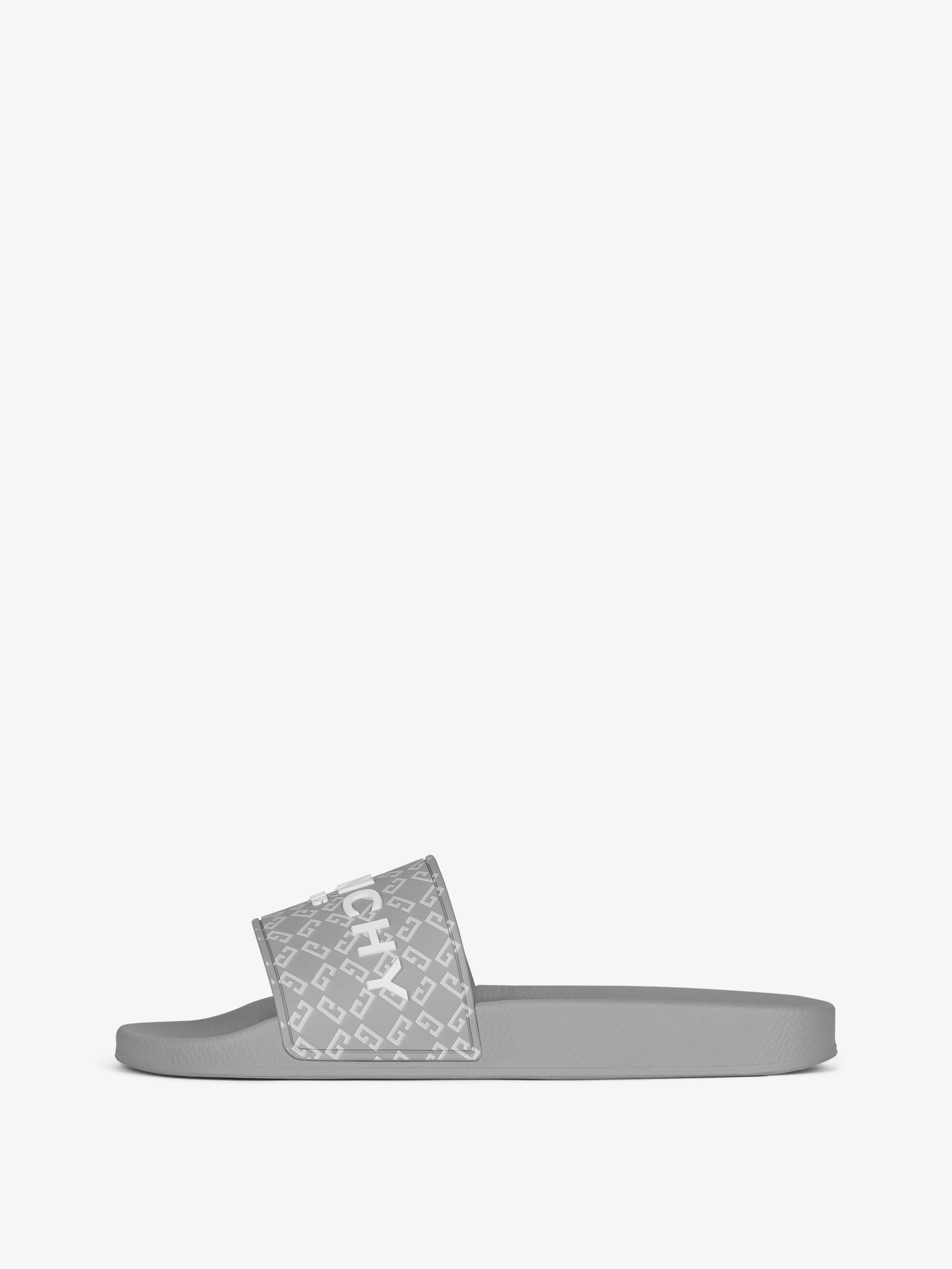 SLIDE FLAT SANDALS IN MONOGRAM 72 RUBBER - 3