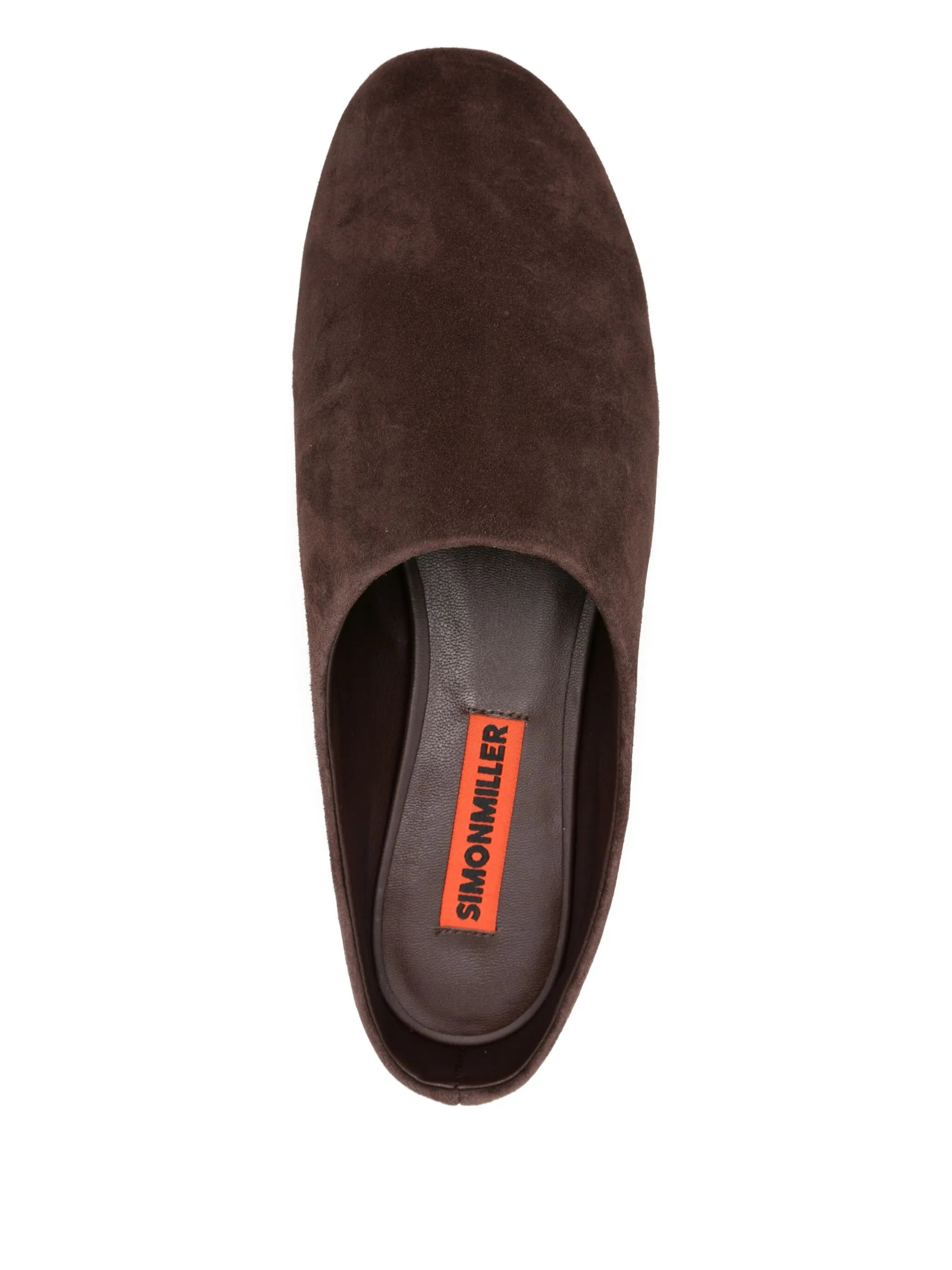 suede backless slippers - 4