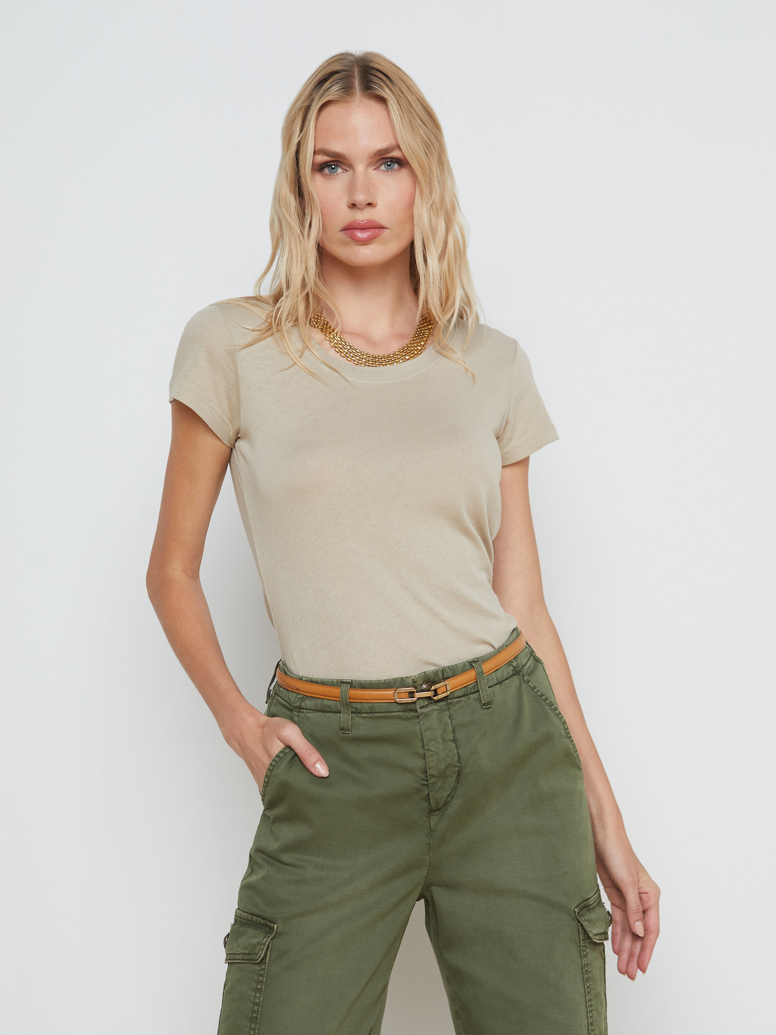 Cory Cotton Scoopneck Tee - 2