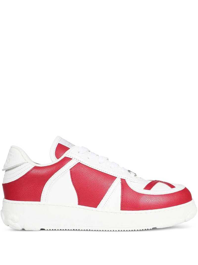 panelled sneakers 1