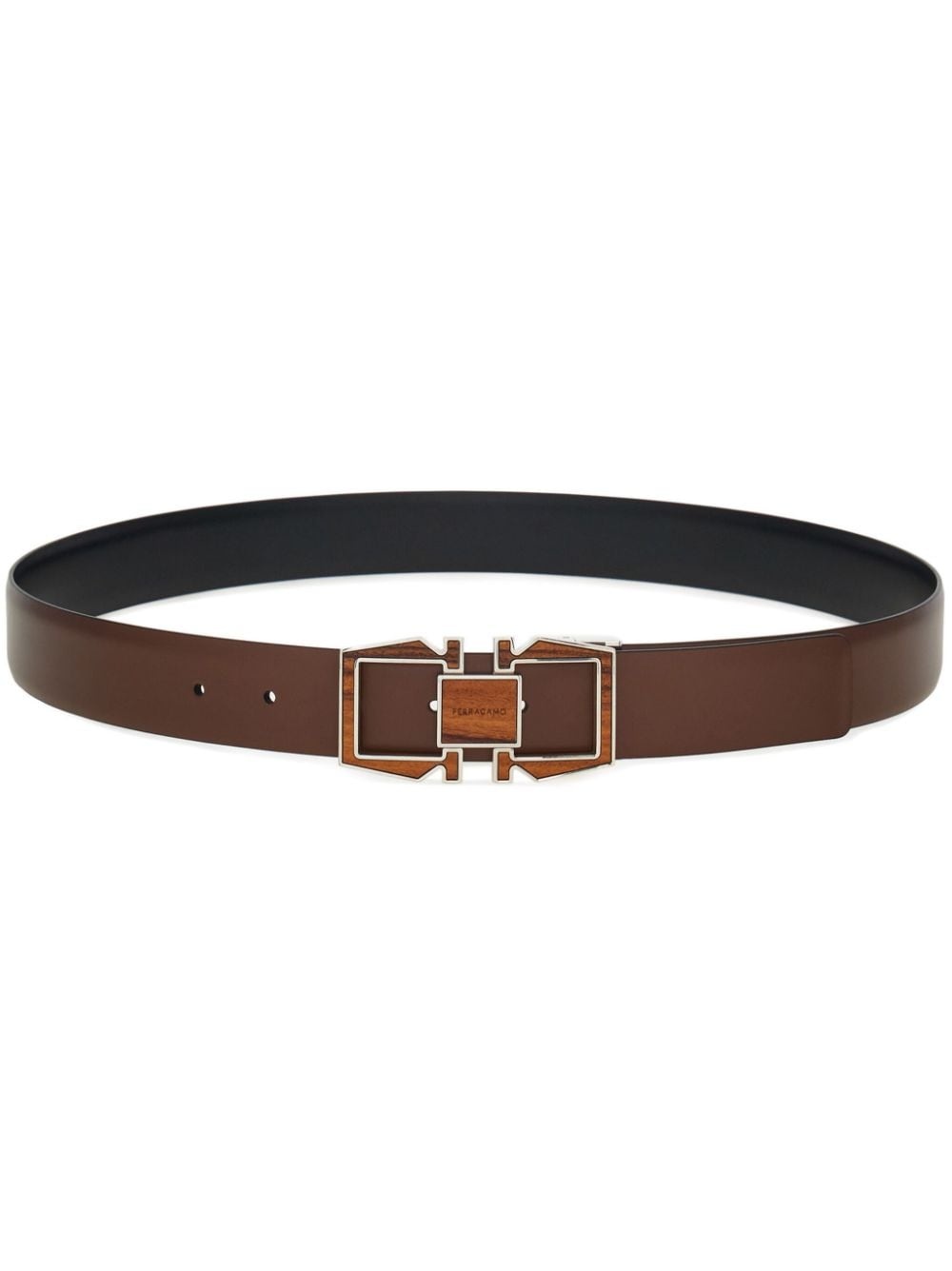 Gancini leather belt - 1