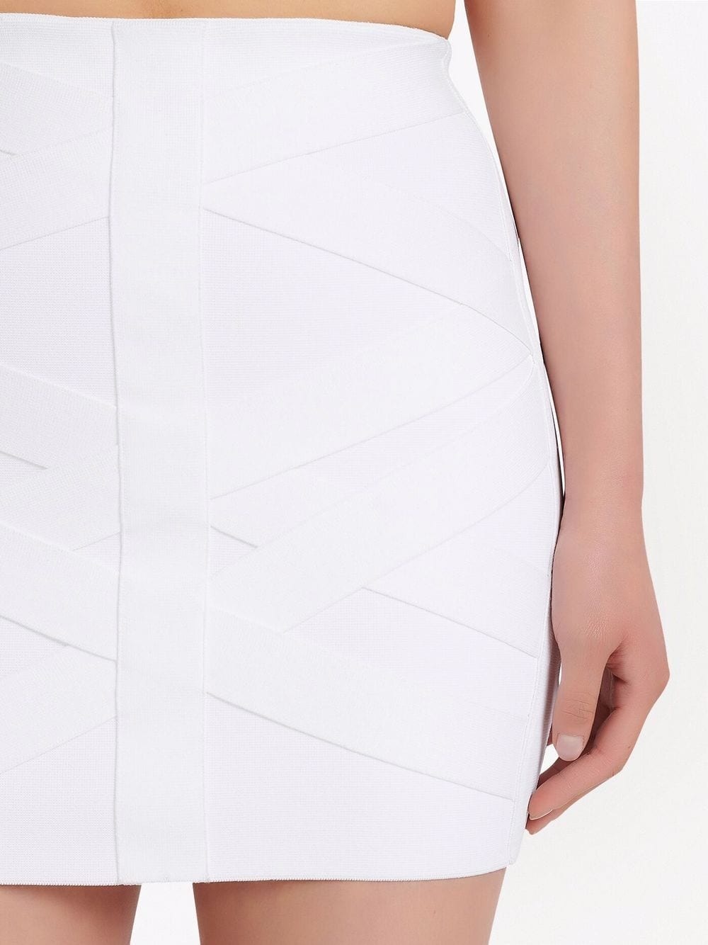 high-waisted panelled mini skirt - 5