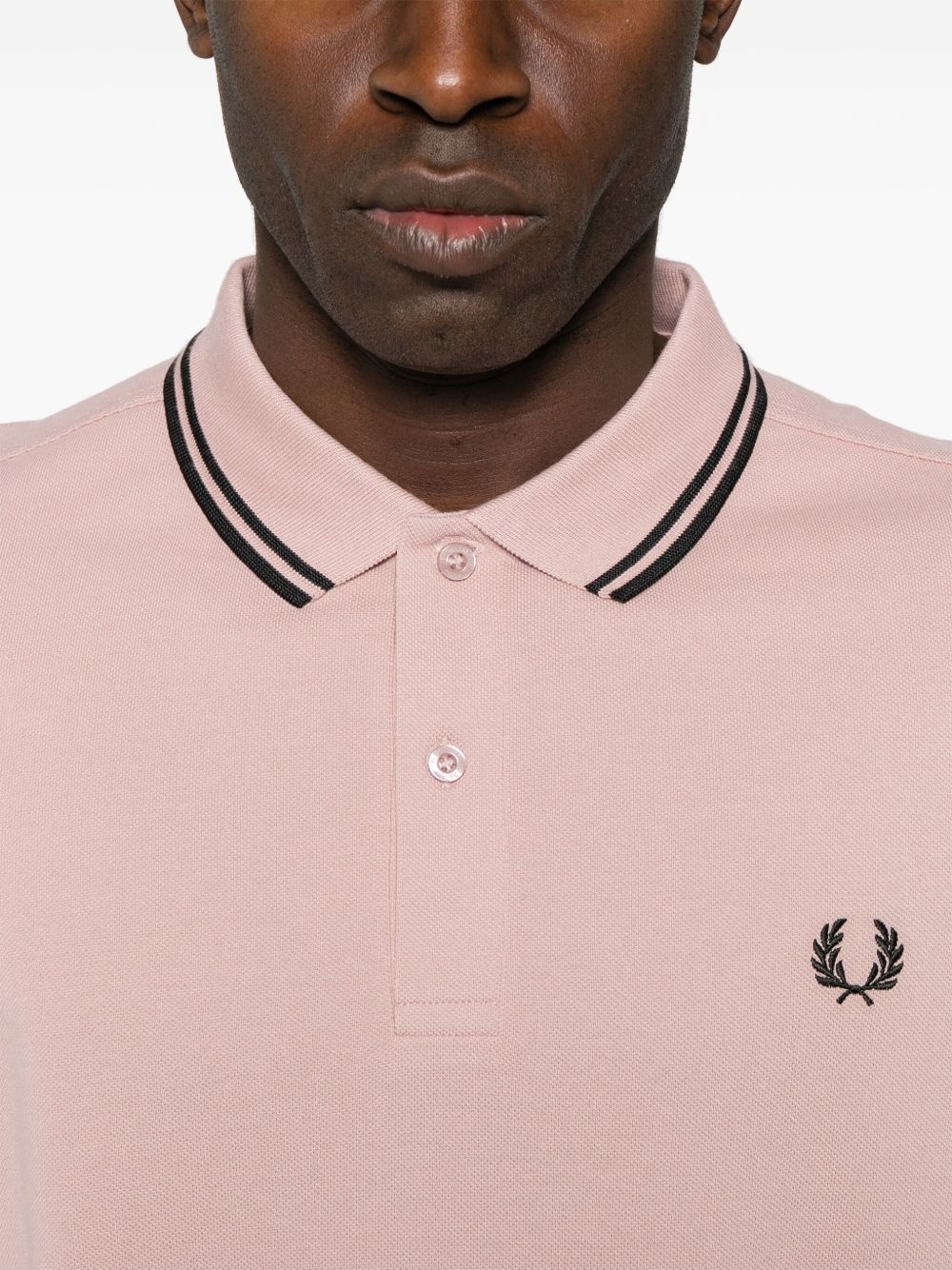 x Fred Perry logo-embroidered polo shirt - 4