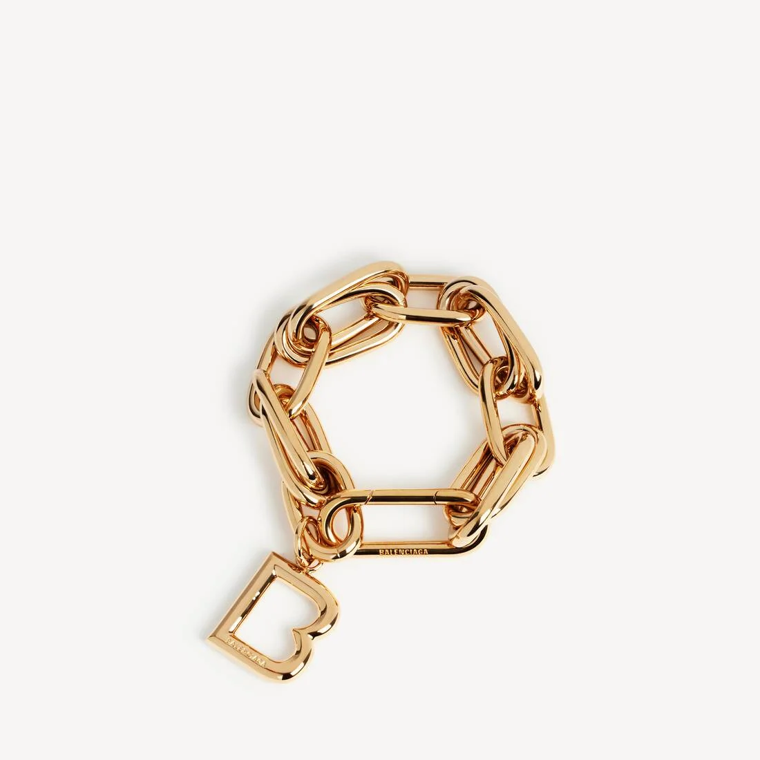 Women's B Link Bracelet in Shiny Gold - 1