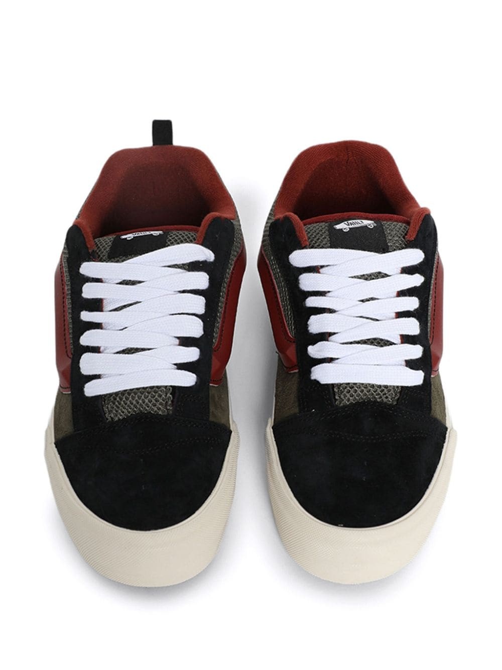 Skool panelled leather sneakers - 4