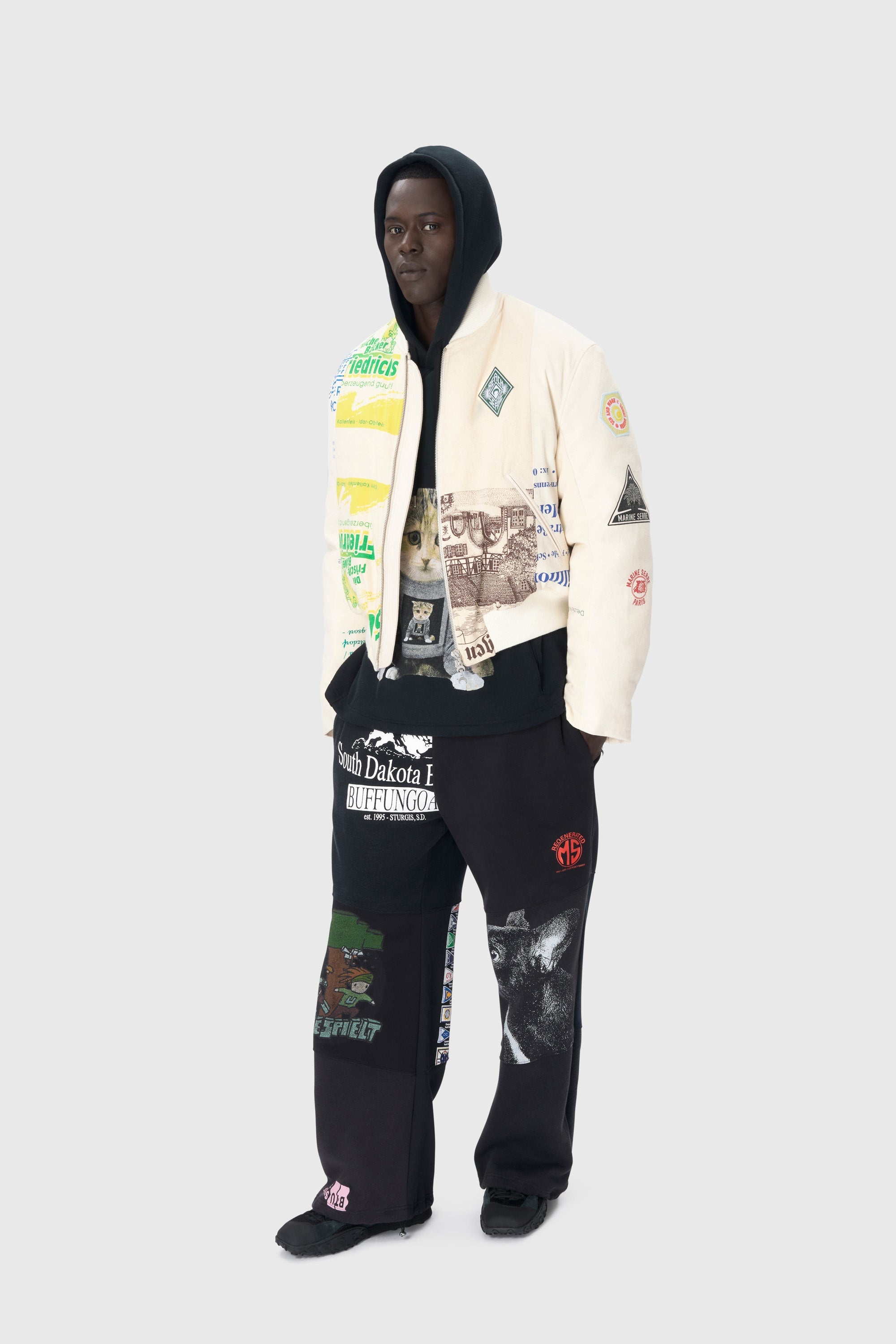 Regenerated Tote Bags Bomber Jacket - 6