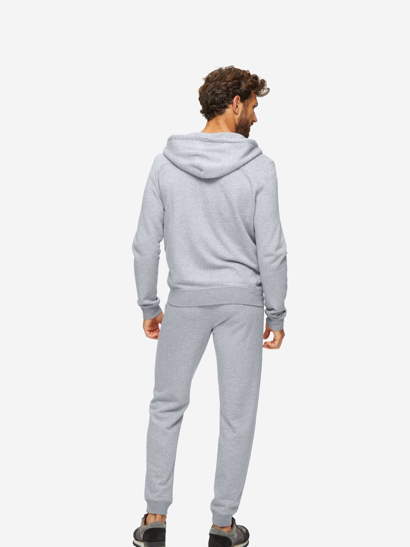 Men's Hoodie Quinn Cotton Modal Silver - 4