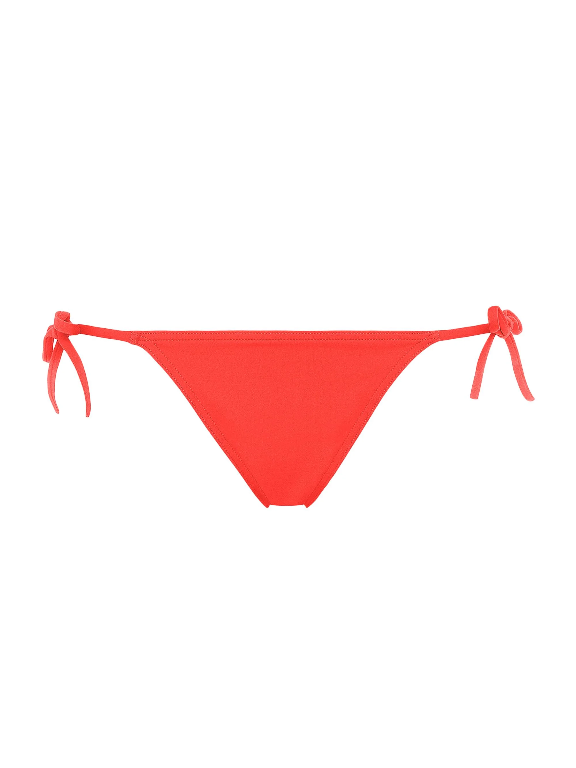 Women's Malou Low-Rise Side-Tie Bikini Bottom - Ecarlate - 1