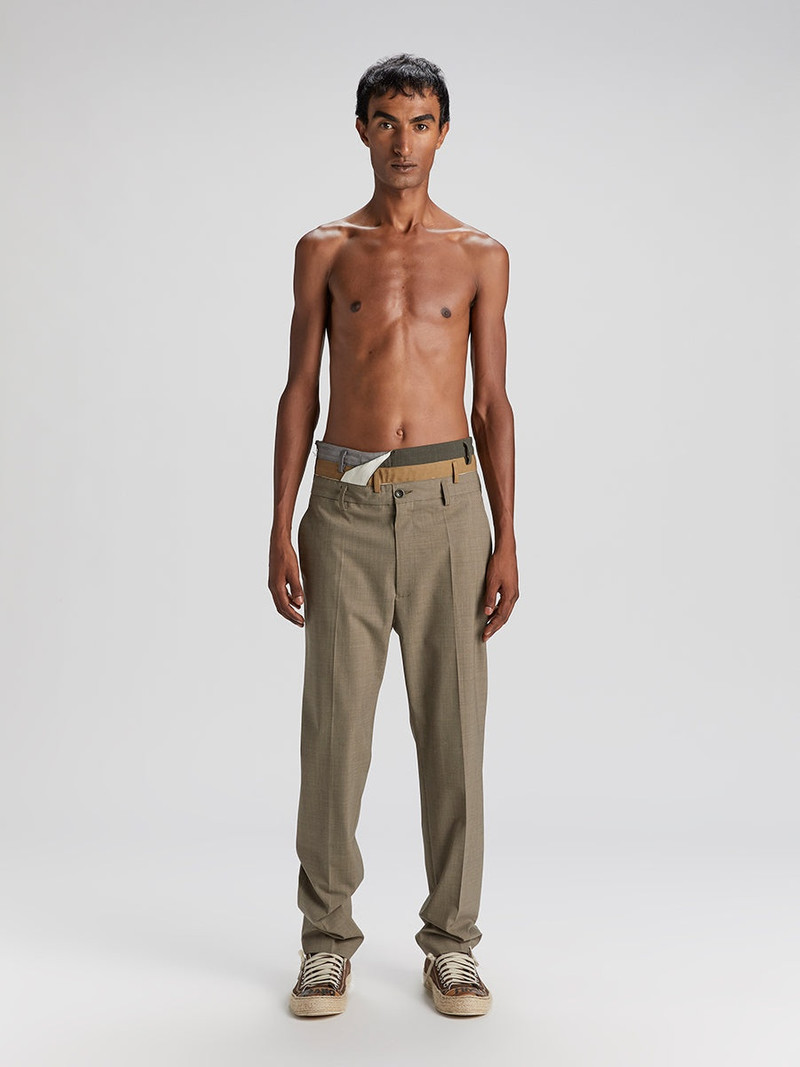 MAGLIANO Anti Smoking Trousers Kaki Melange outlook