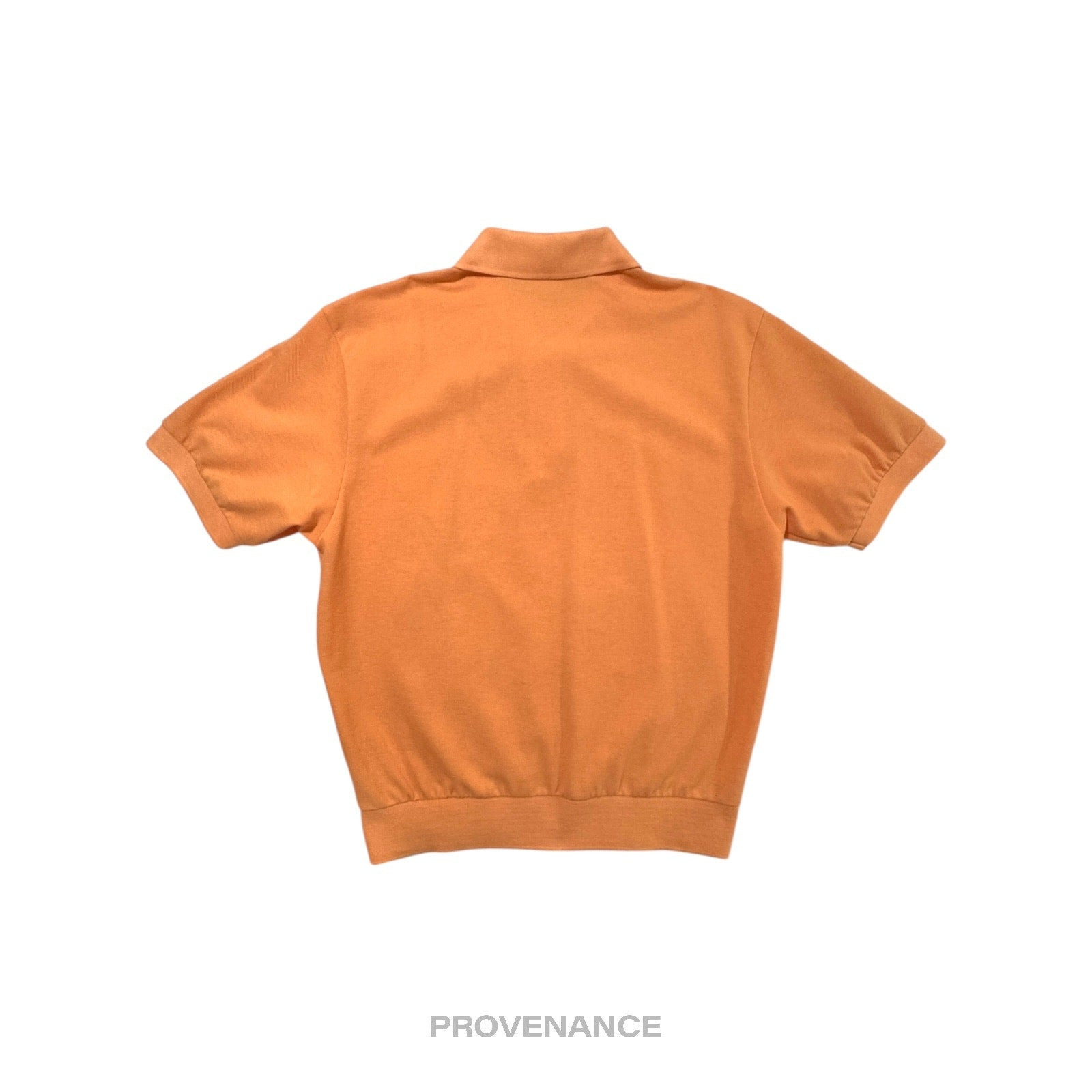 Balenciaga BB Logo Golf Polo Shirt - Peach Embroidered L - 2