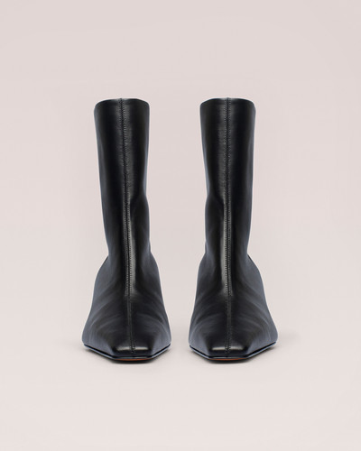 Nanushka TALLI - Elongated square toe booties with metal heels - Black outlook