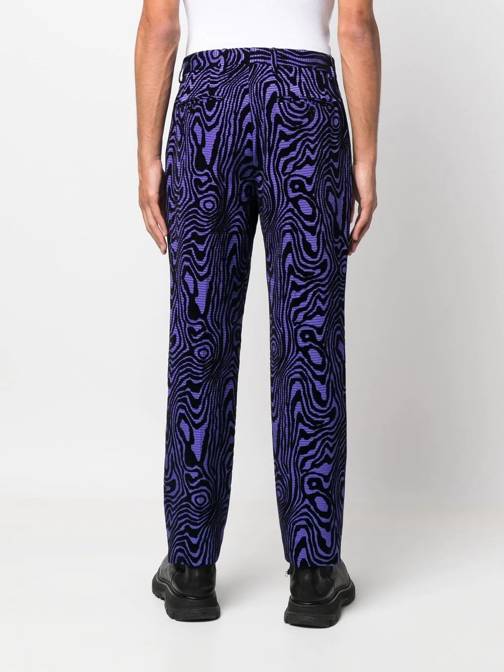 graphic-print trousers - 4