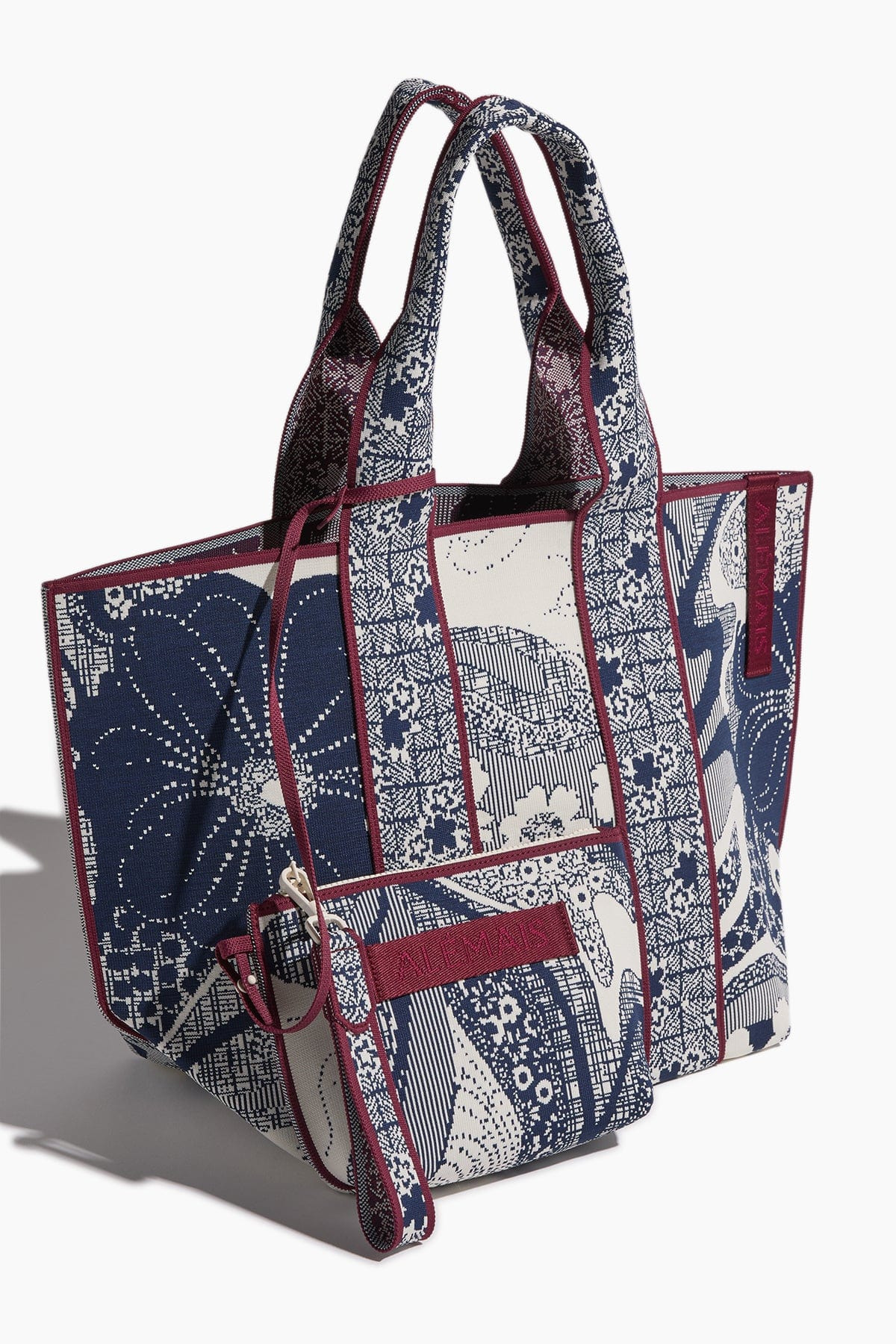 Mickey Jacquard Beach Tote in Navy - 4