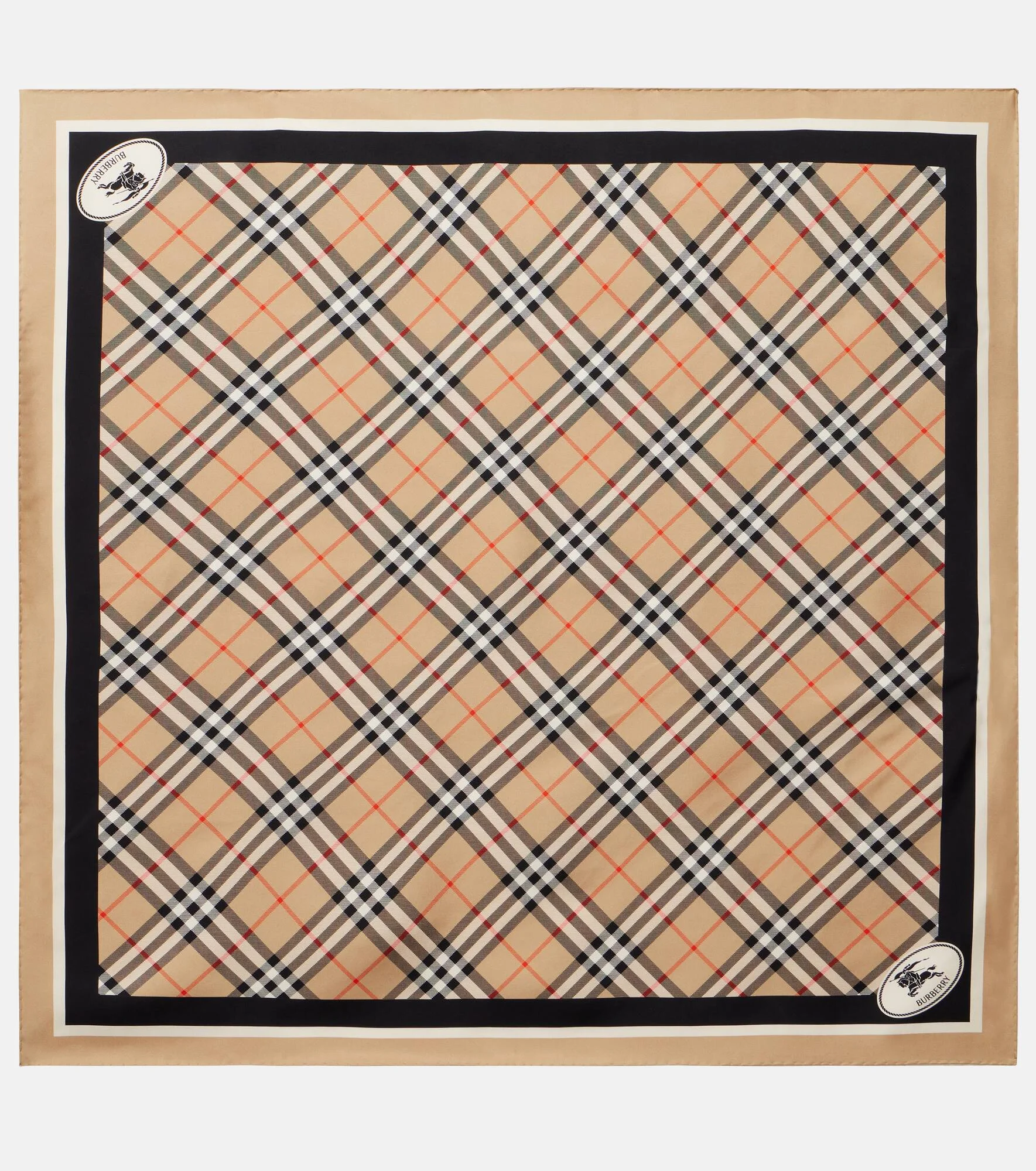 Burberry Check silk twill scarf - 1