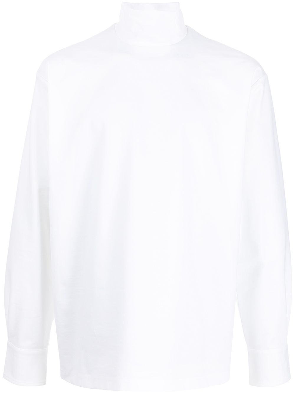 roll-neck fitted sweatshirt - 1