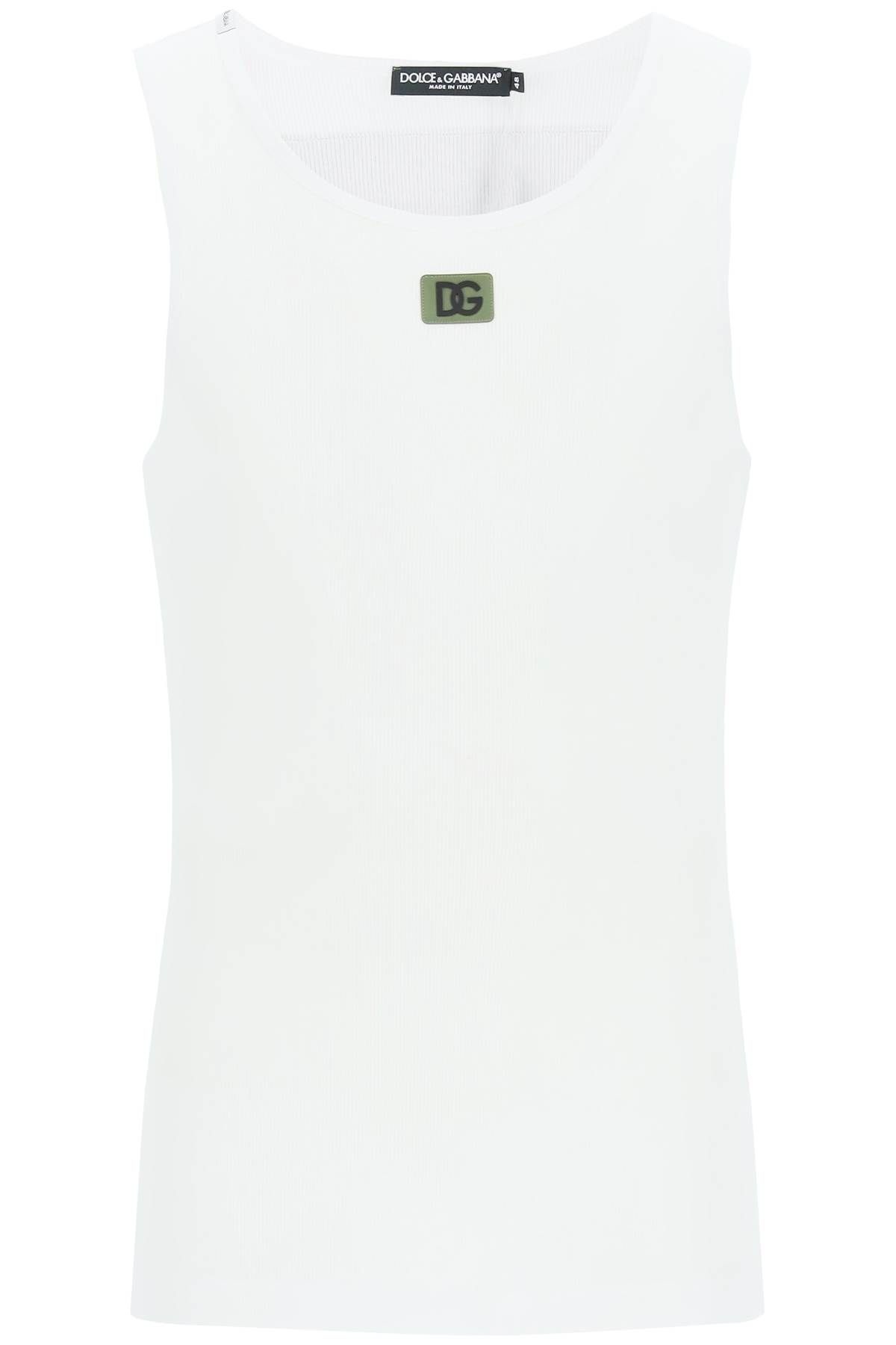 TANK TOP WITH LOGO PATCH - 1