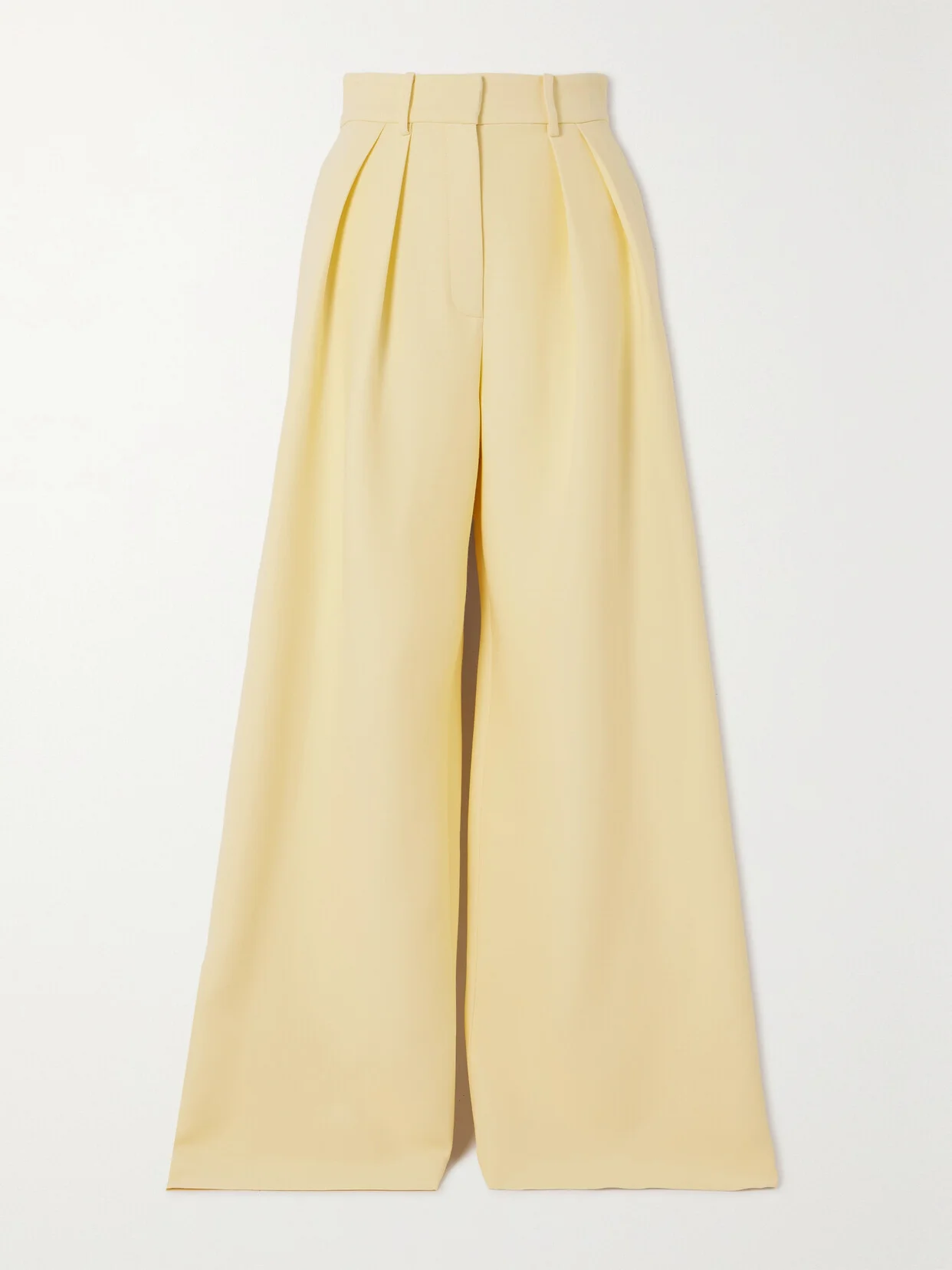 The Holland Wool-blend Crepe Wide-leg Pants - 1