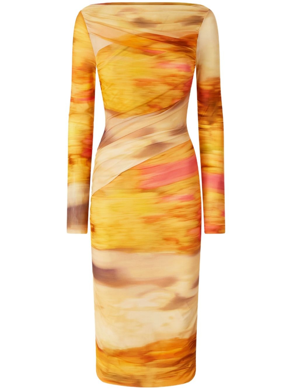 printed dress - 1
