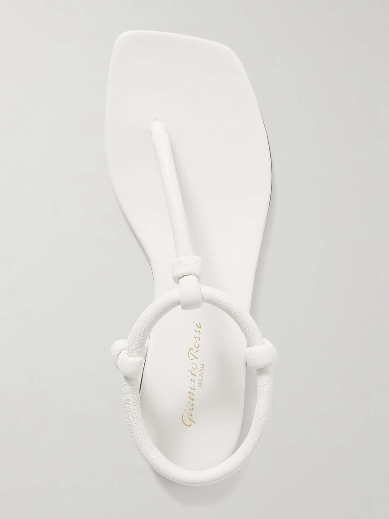 Knotted leather sandals 5