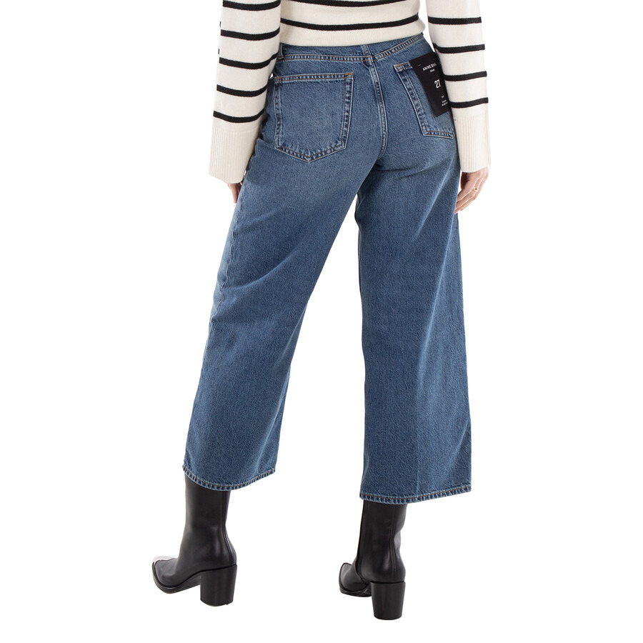 Anine Bing Ladies Washed Blue Rick Jeans - 3