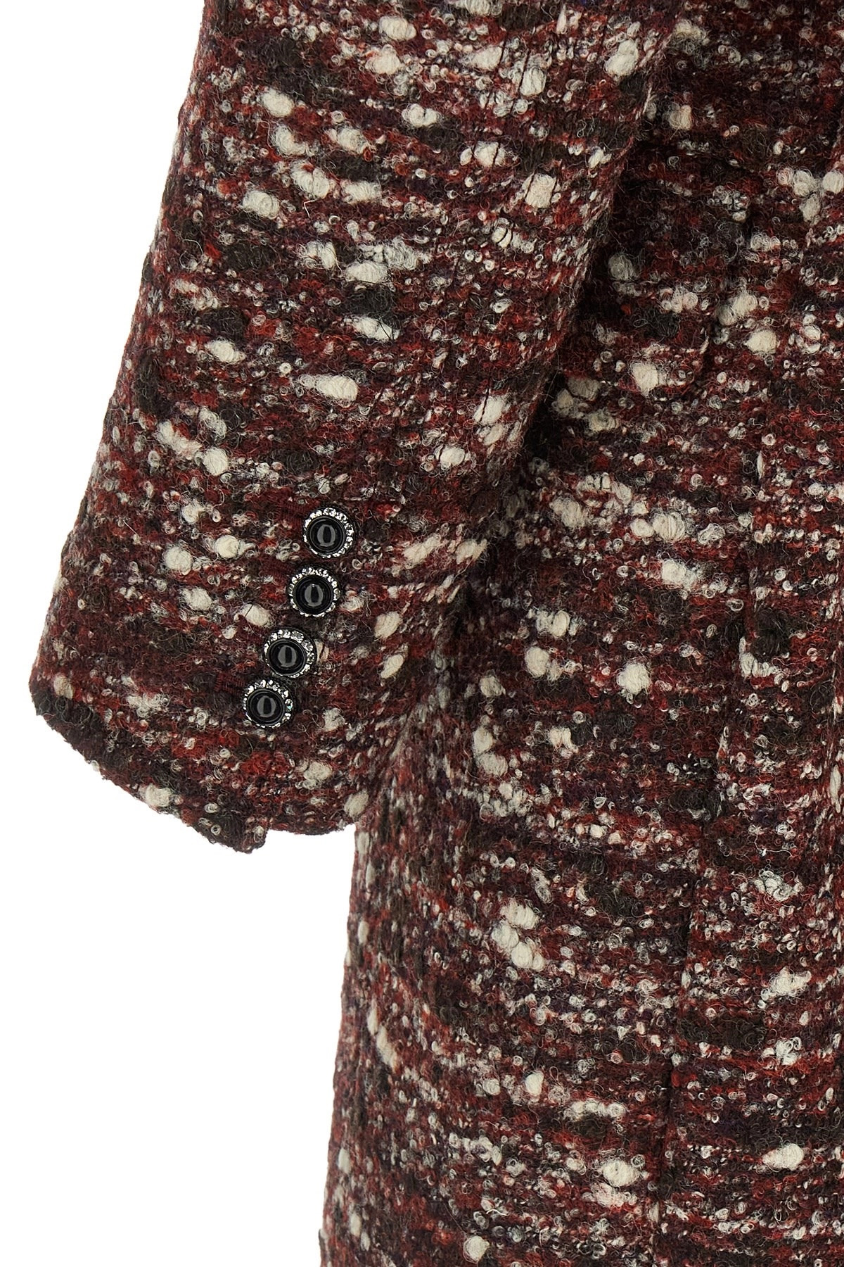 Bouclé wool coat - 6