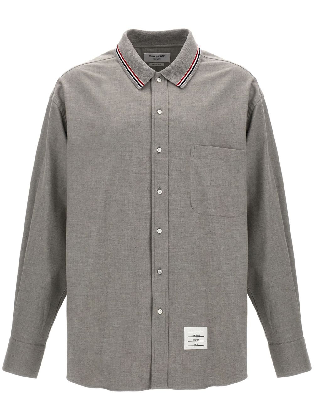 RWB stripe-print flannel shirt - 1