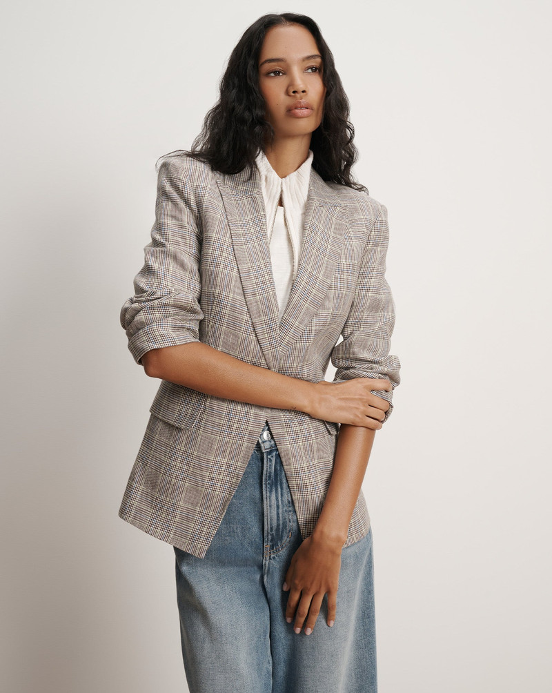VERONICA BEARD OBIE LINEN DICKEY JACKET outlook