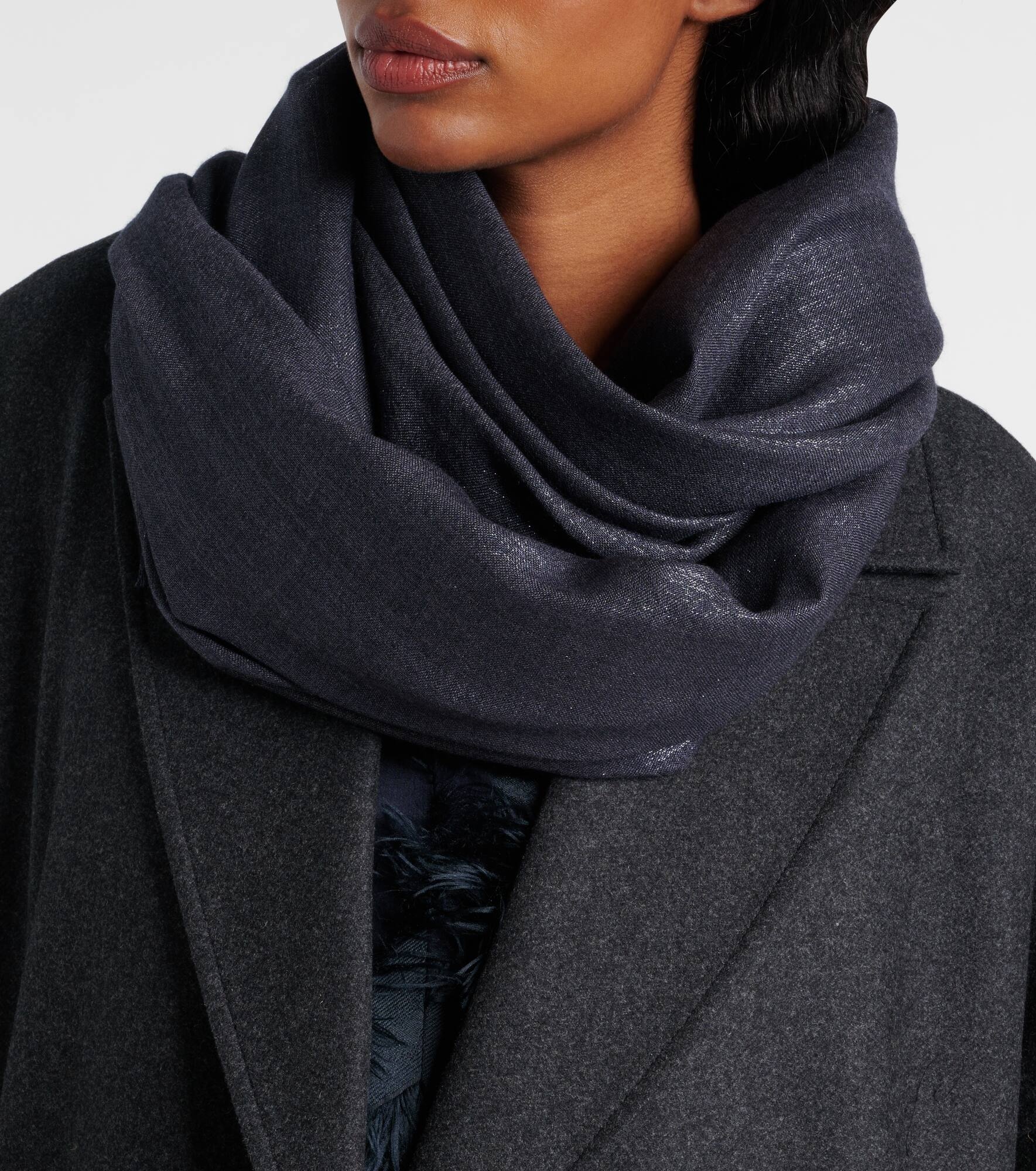 Cashmere and silk-blend scarf - 3