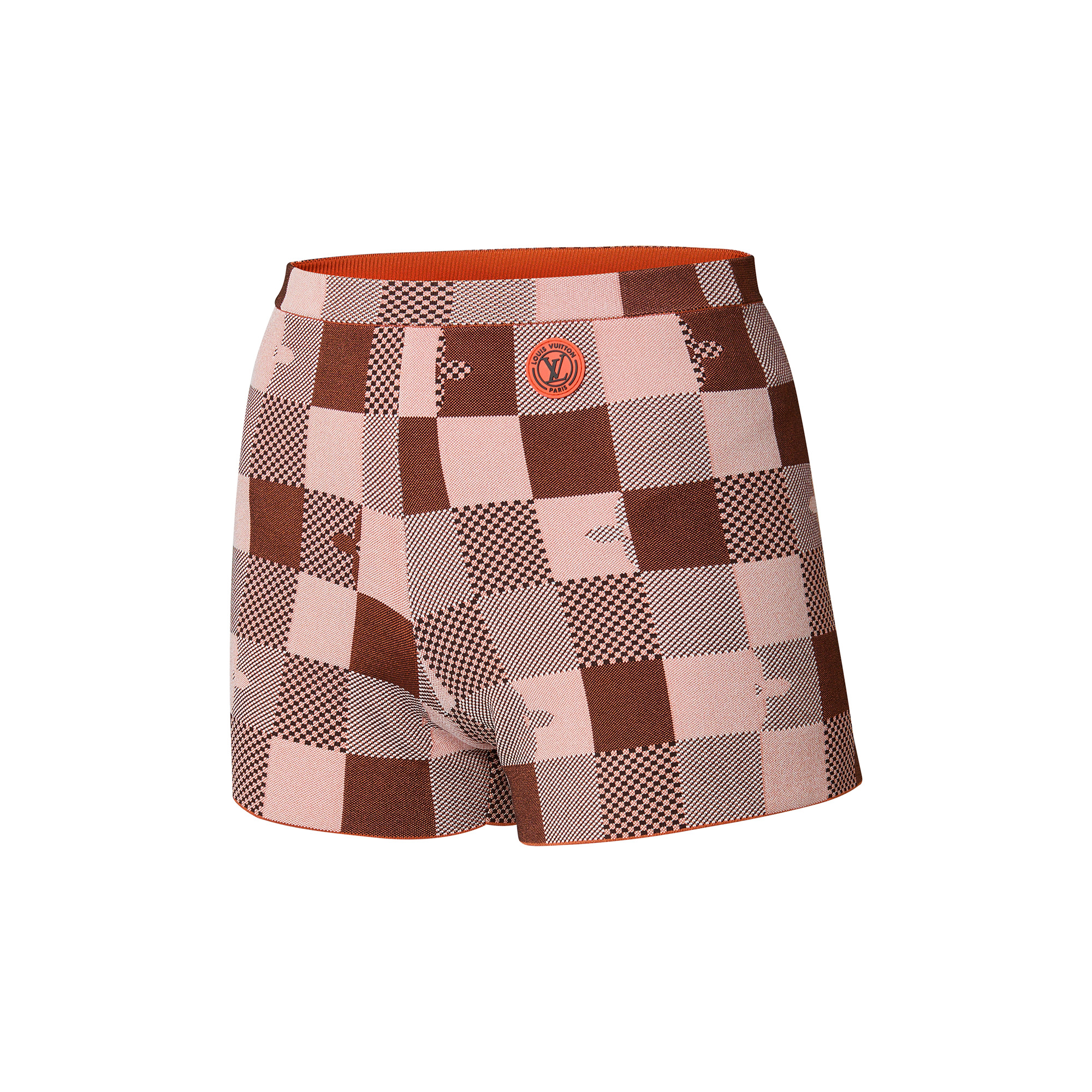 Pop Monogram Damier Knit Mini Shorts - 2