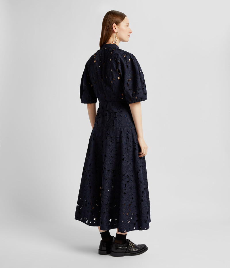 Erdem SHORT SLEEVE MIDI SHIRT DRESS outlook