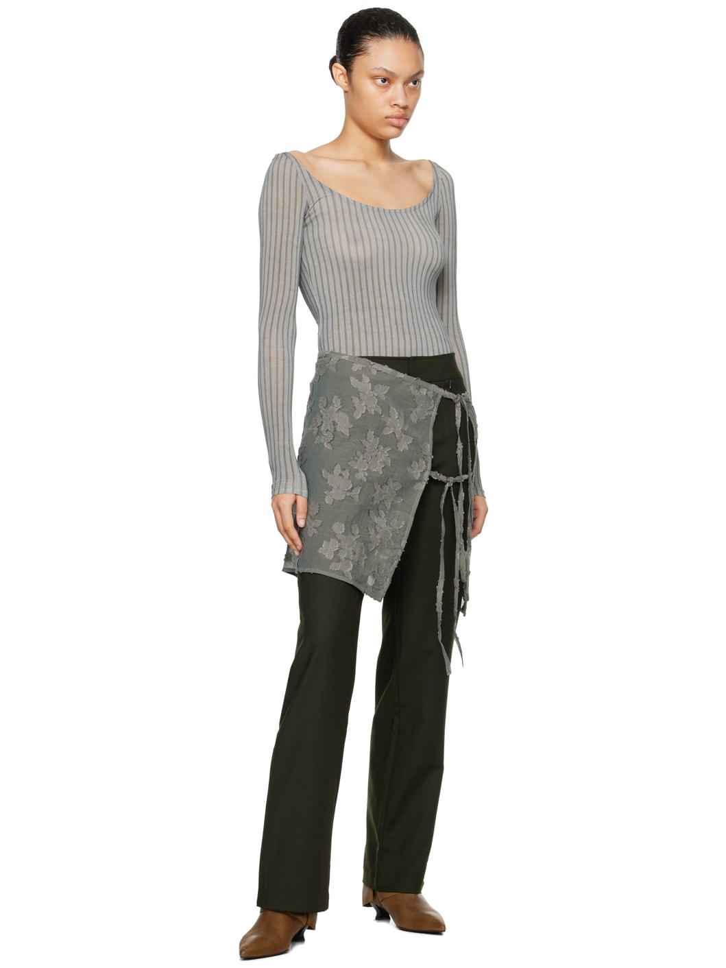 Khaki Baozi Trousers - 4