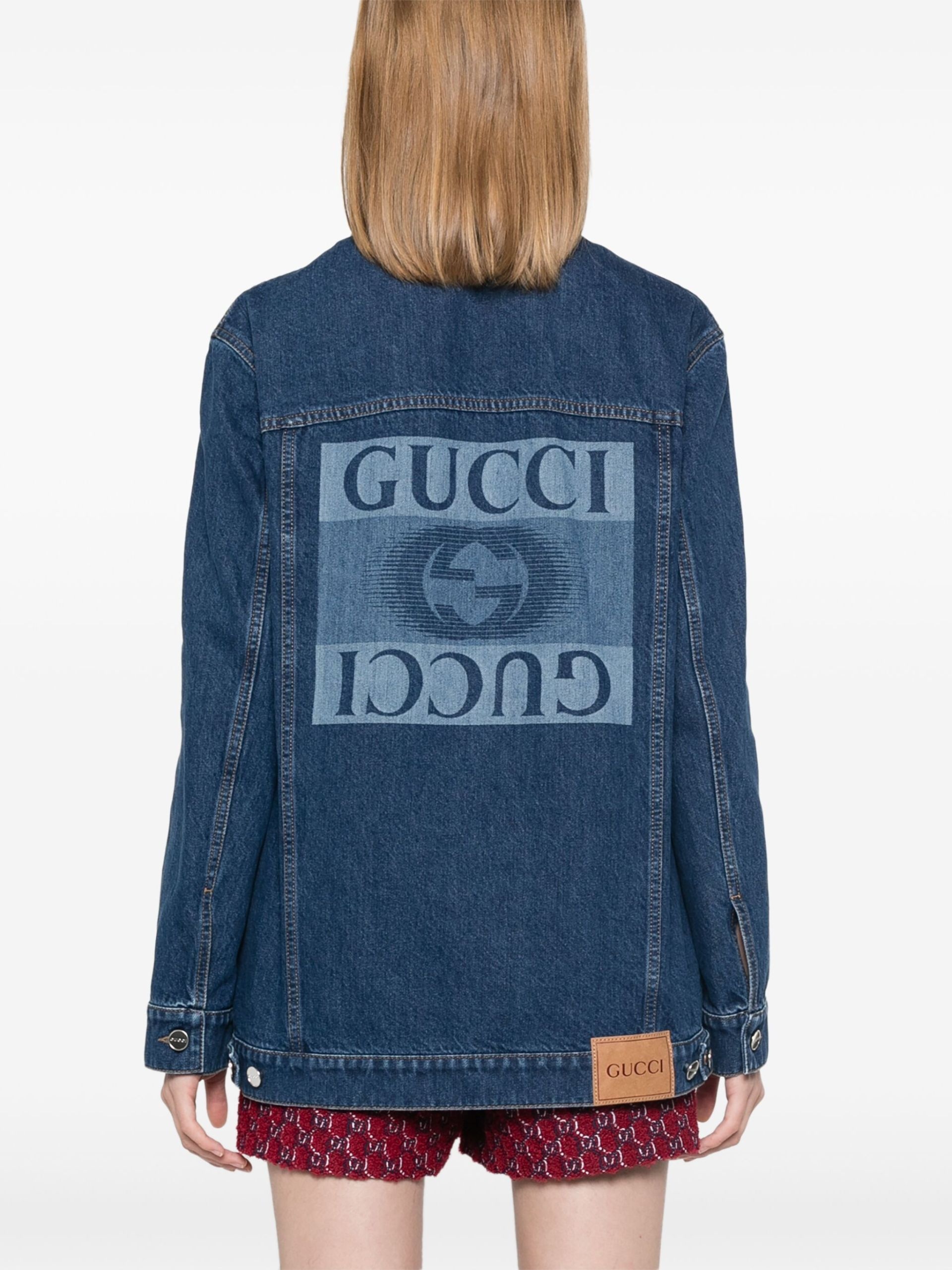 GUCCI Logo Print Jacket | brownsfashion | REVERSIBLE