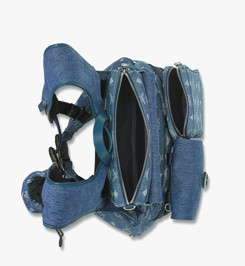 Aren Multi-Backpack in Monogram Denim Jacquard 5