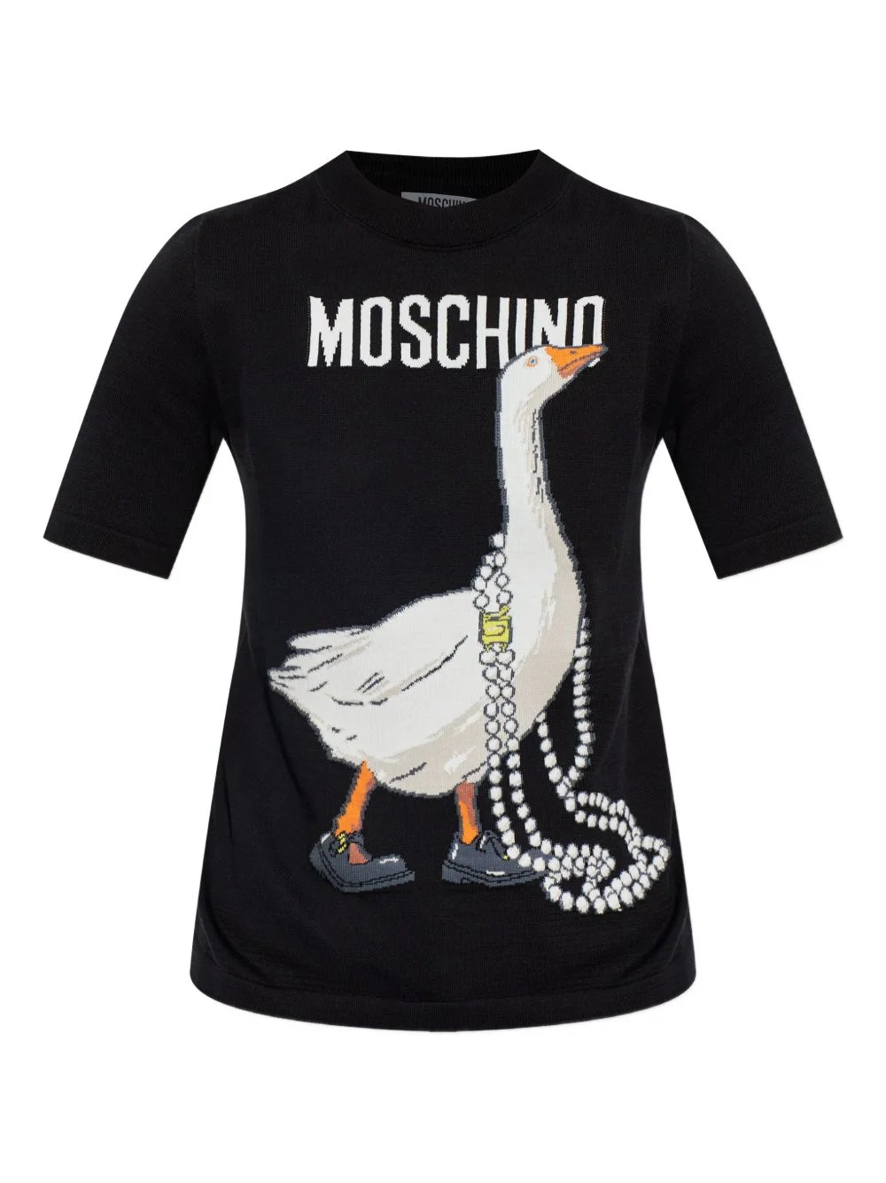 goose print T-shirt - 1