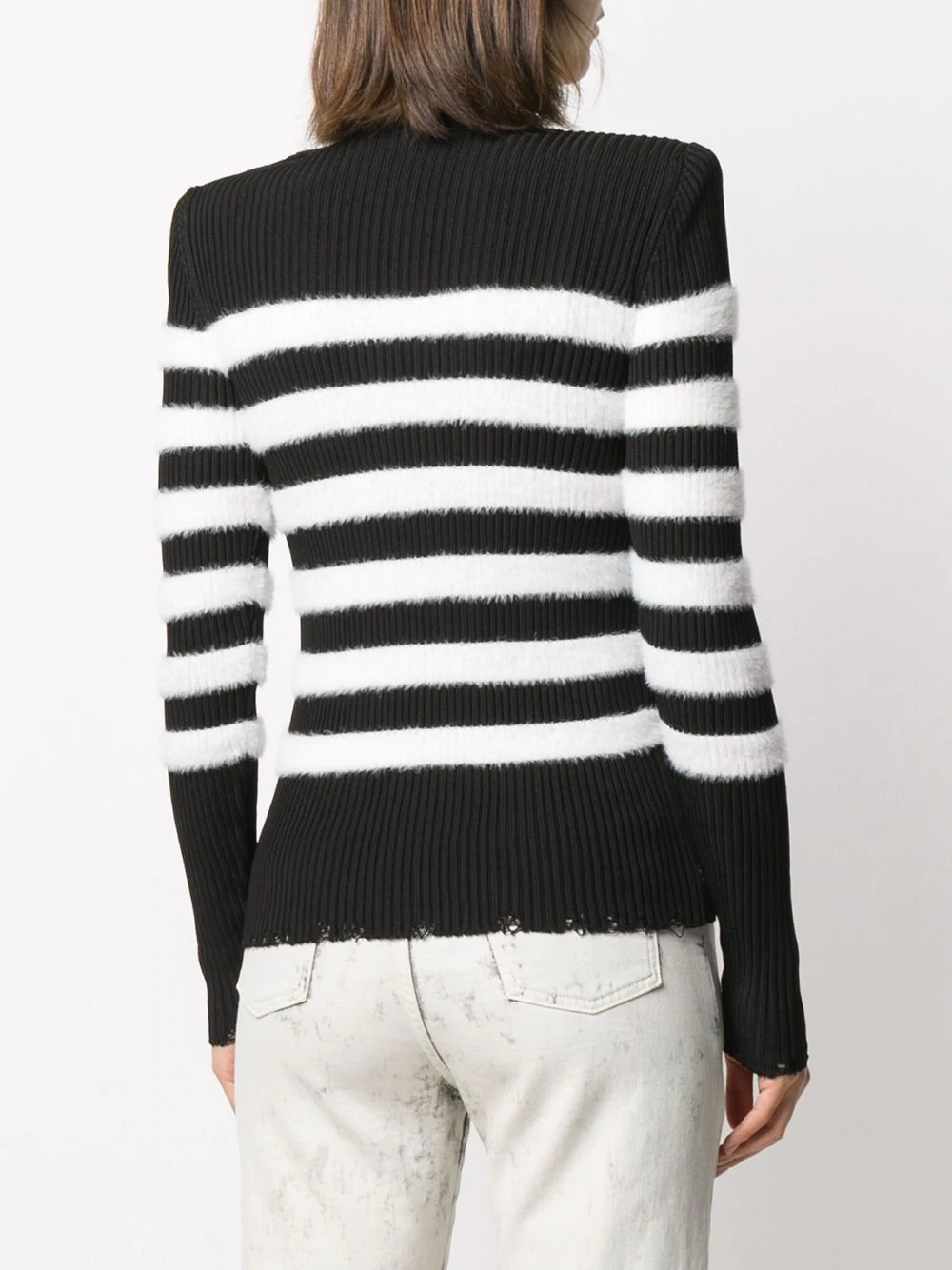 textured-striped jumper - 4