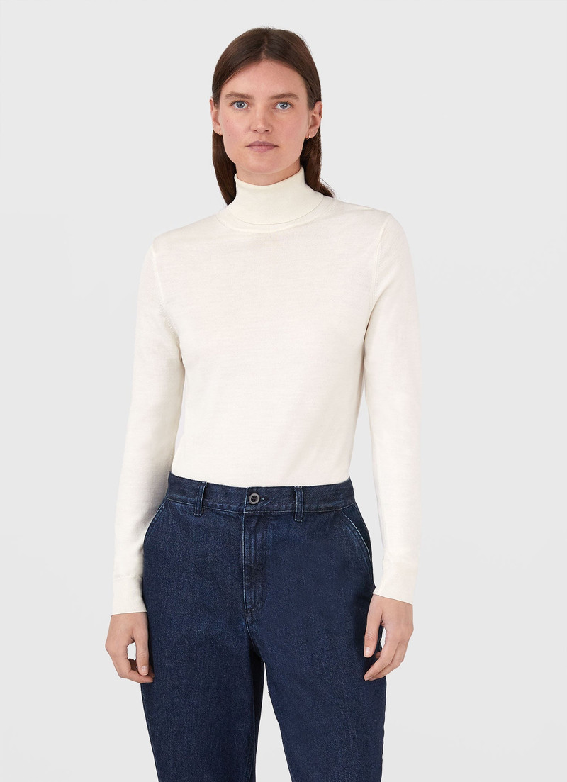 Sunspel Merino Silk Roll Neck outlook