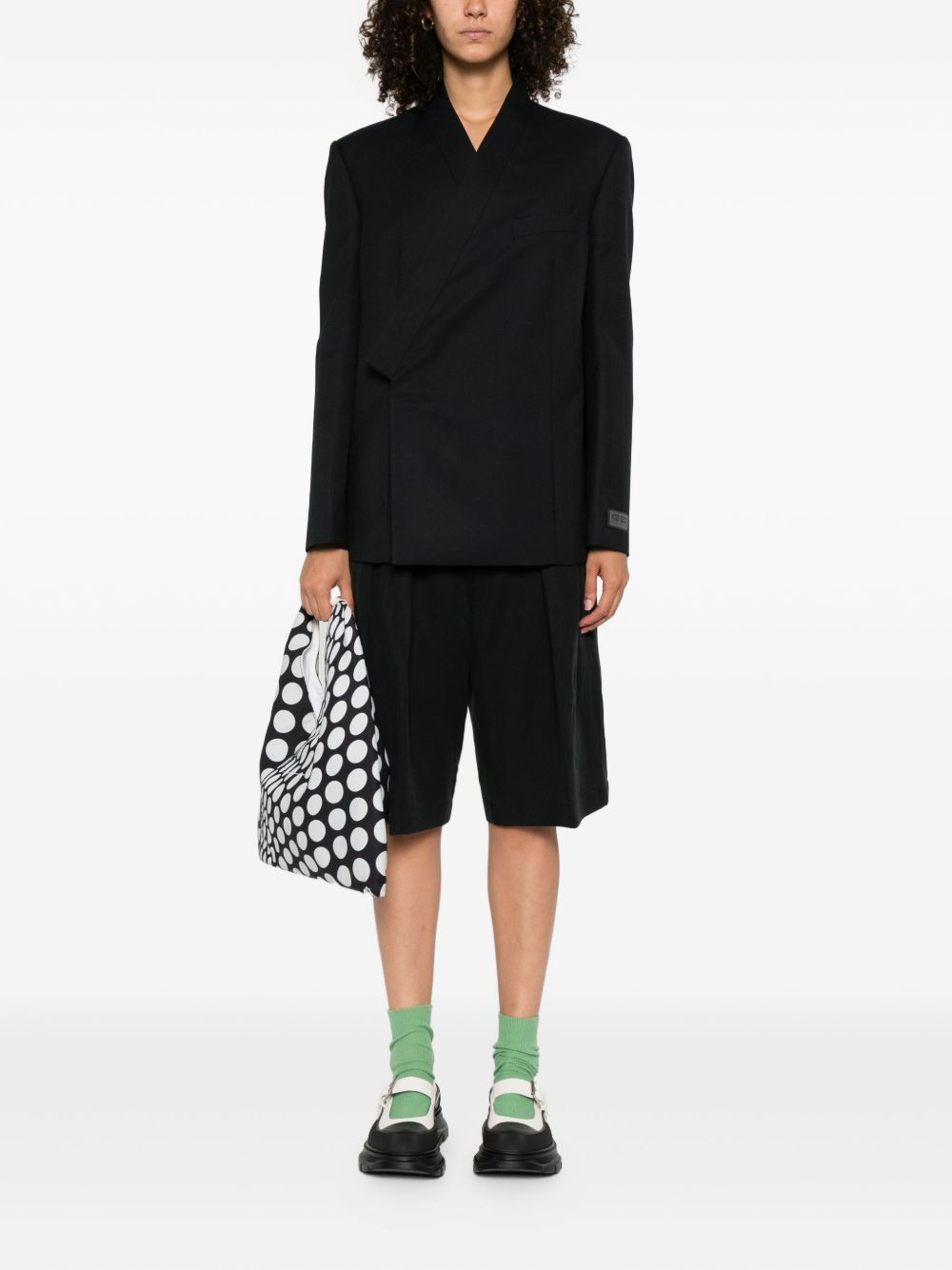 asymmetric wrap jacket - 2