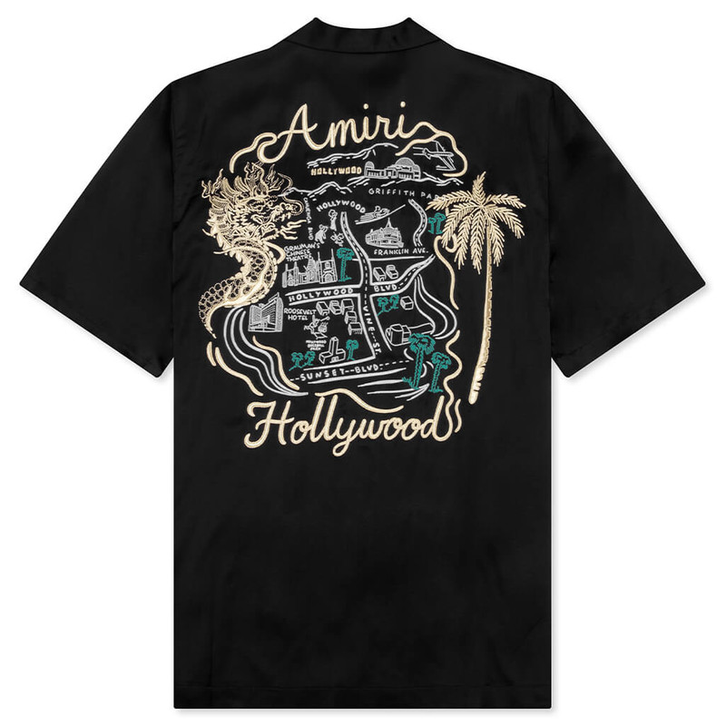 AMIRI AMIRI DRAGON CAMP SHIRT - BLACK outlook