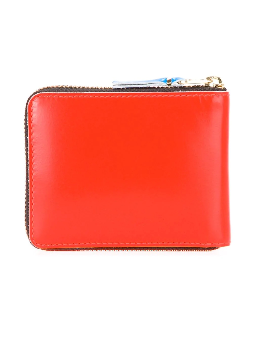 colour block zipped wallet - 2