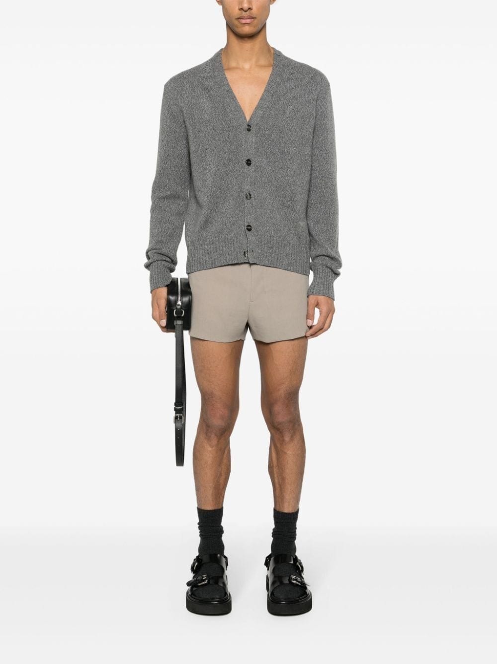 crepe wool shorts - 2