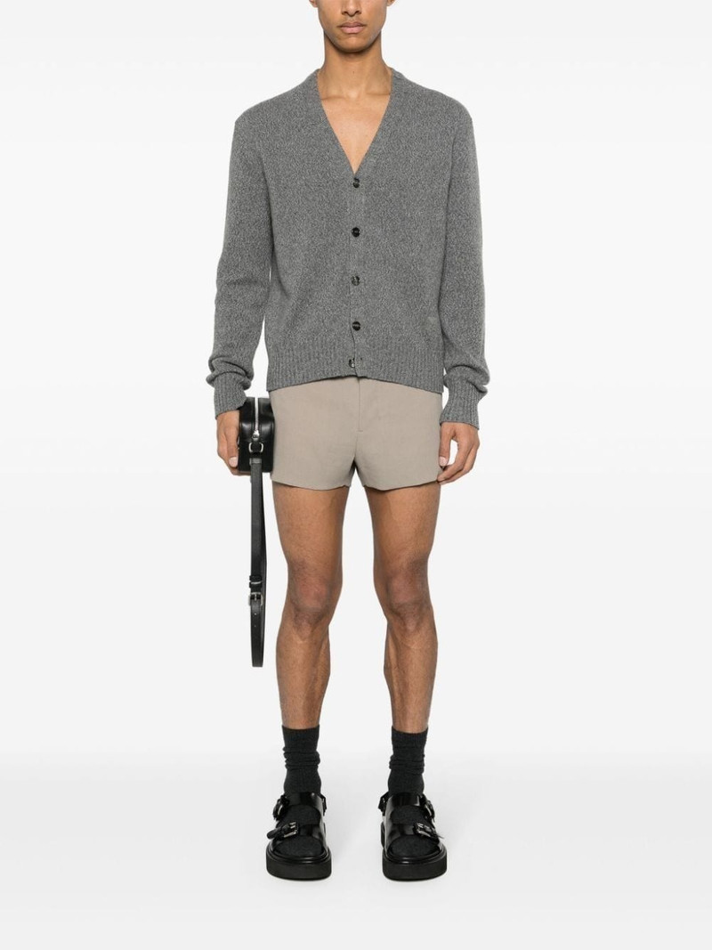 AMI Paris crepe wool shorts outlook