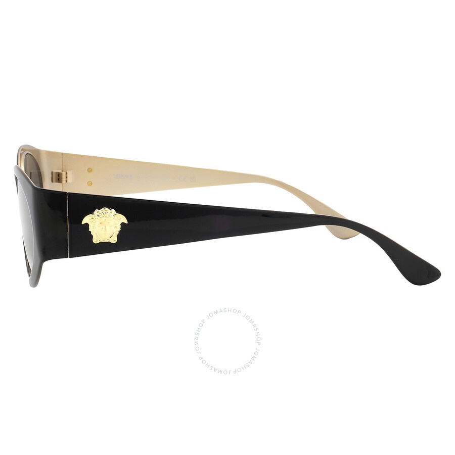 Versace Dark Grey Oval Men's Sunglasses VE2263 143387 56 - 3