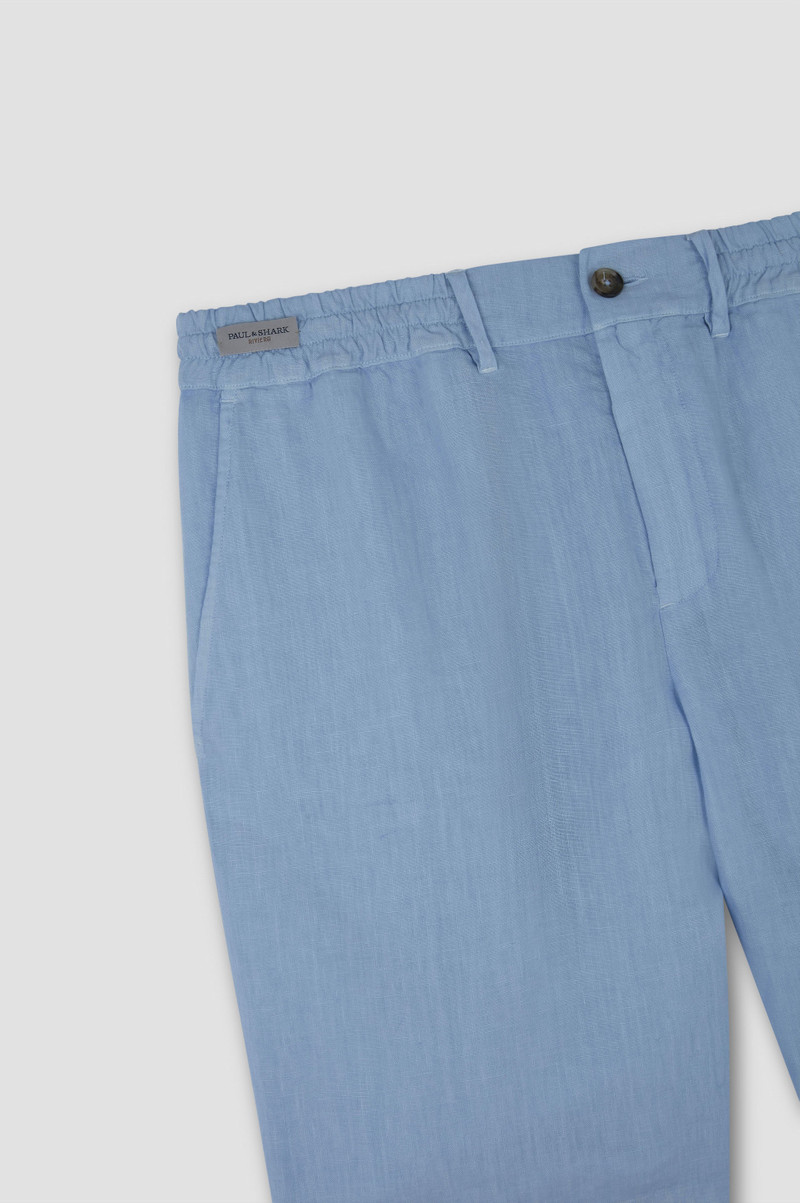 GARMENT-DYED LINEN BERMUDA 5